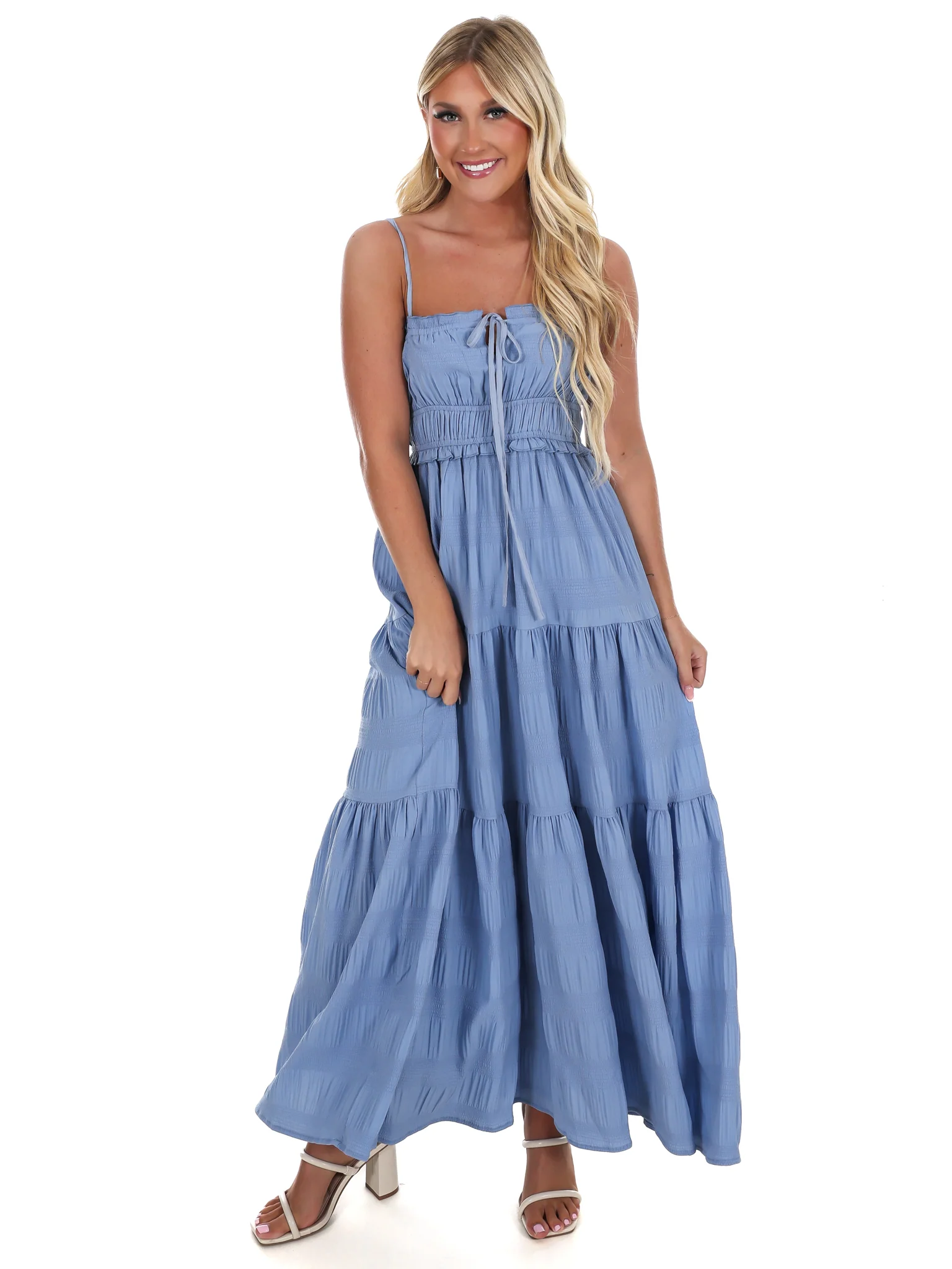Final Touch Tiered Maxi Dress - Image 9