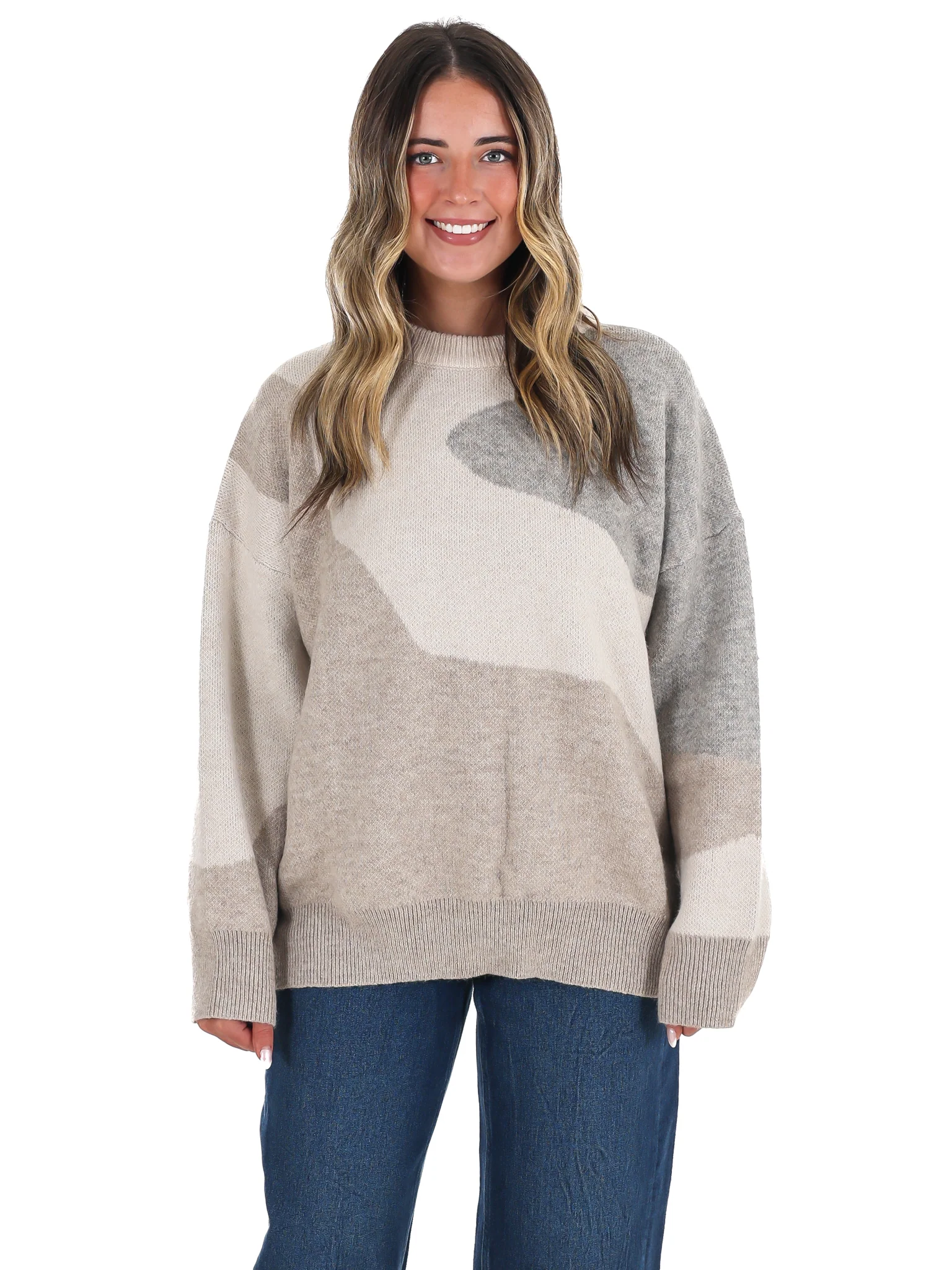 Fireside Glow Abstract Sweater - Image 3