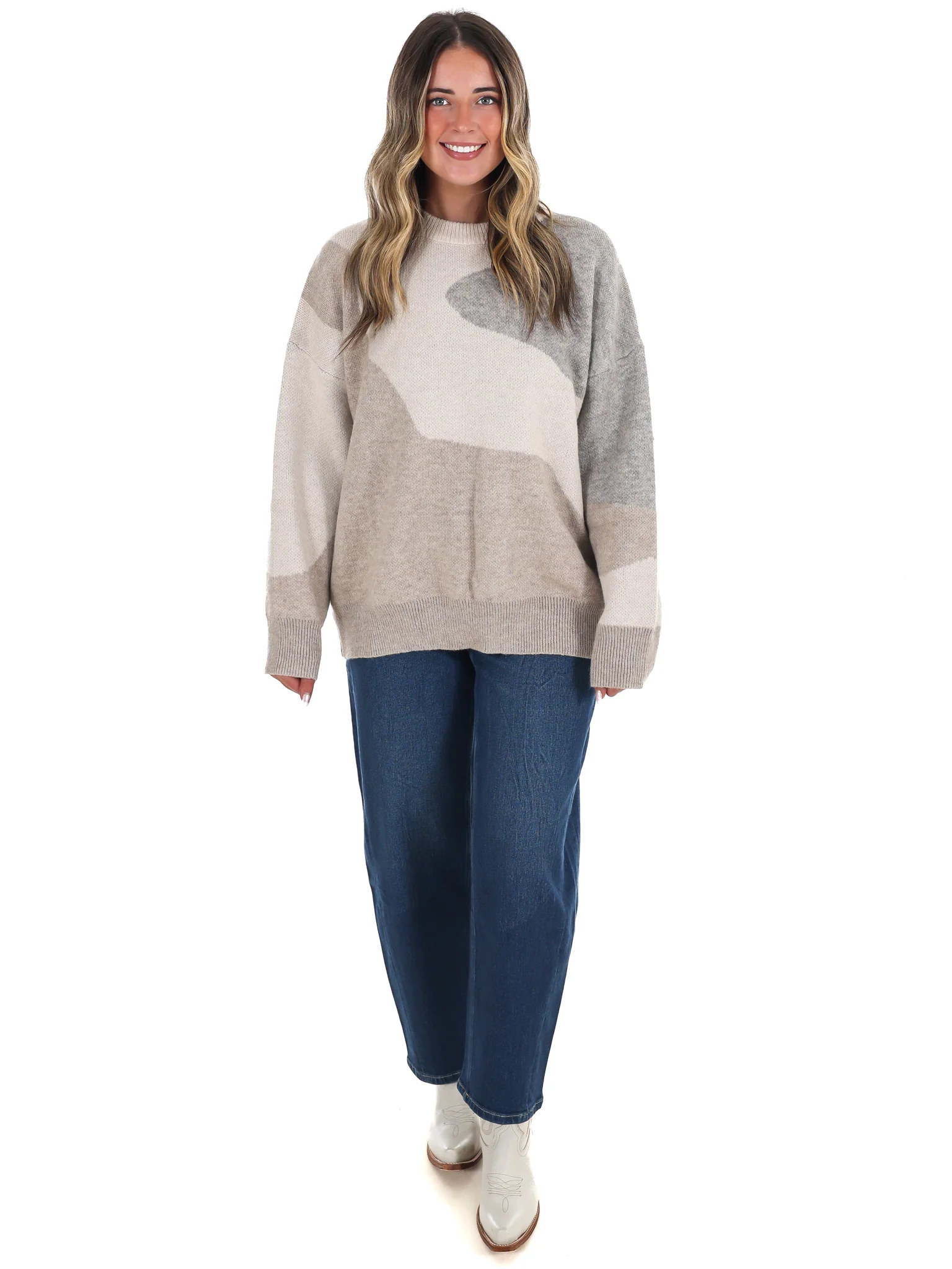 Fireside Glow Abstract Sweater - Image 4