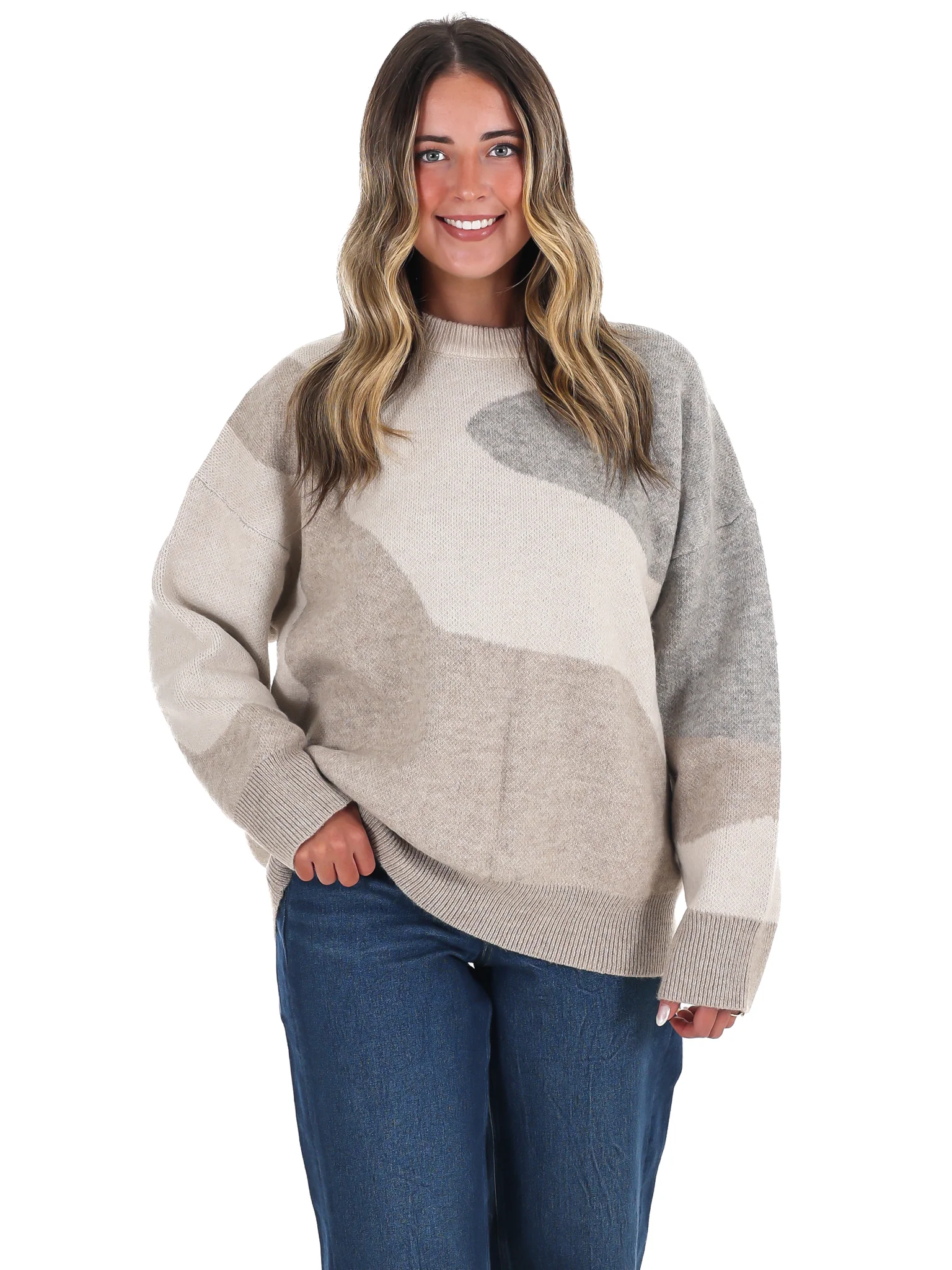 Fireside Glow Abstract Sweater - Image 7