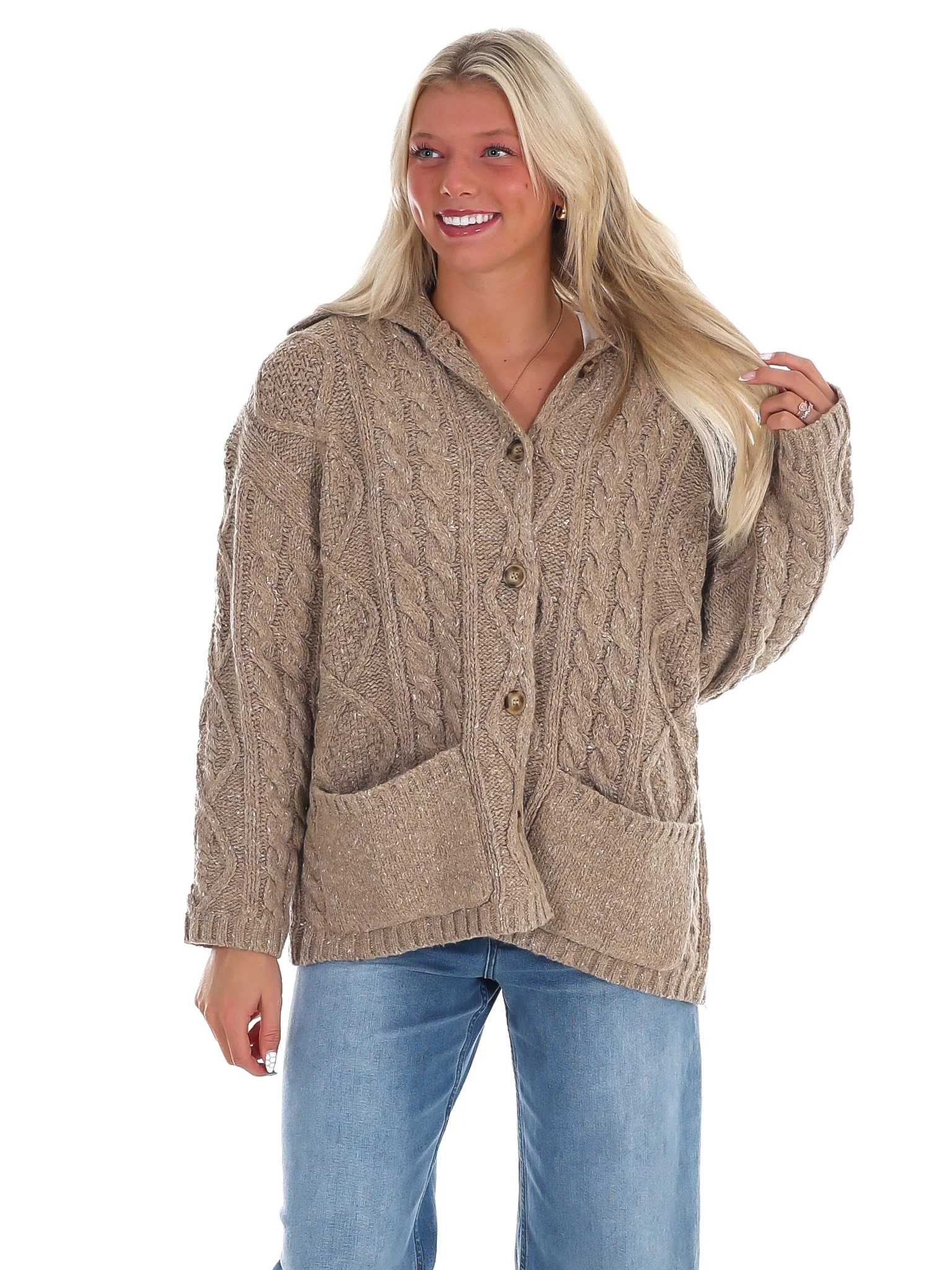Fireside Layers Oversized Cardigan - Image 9