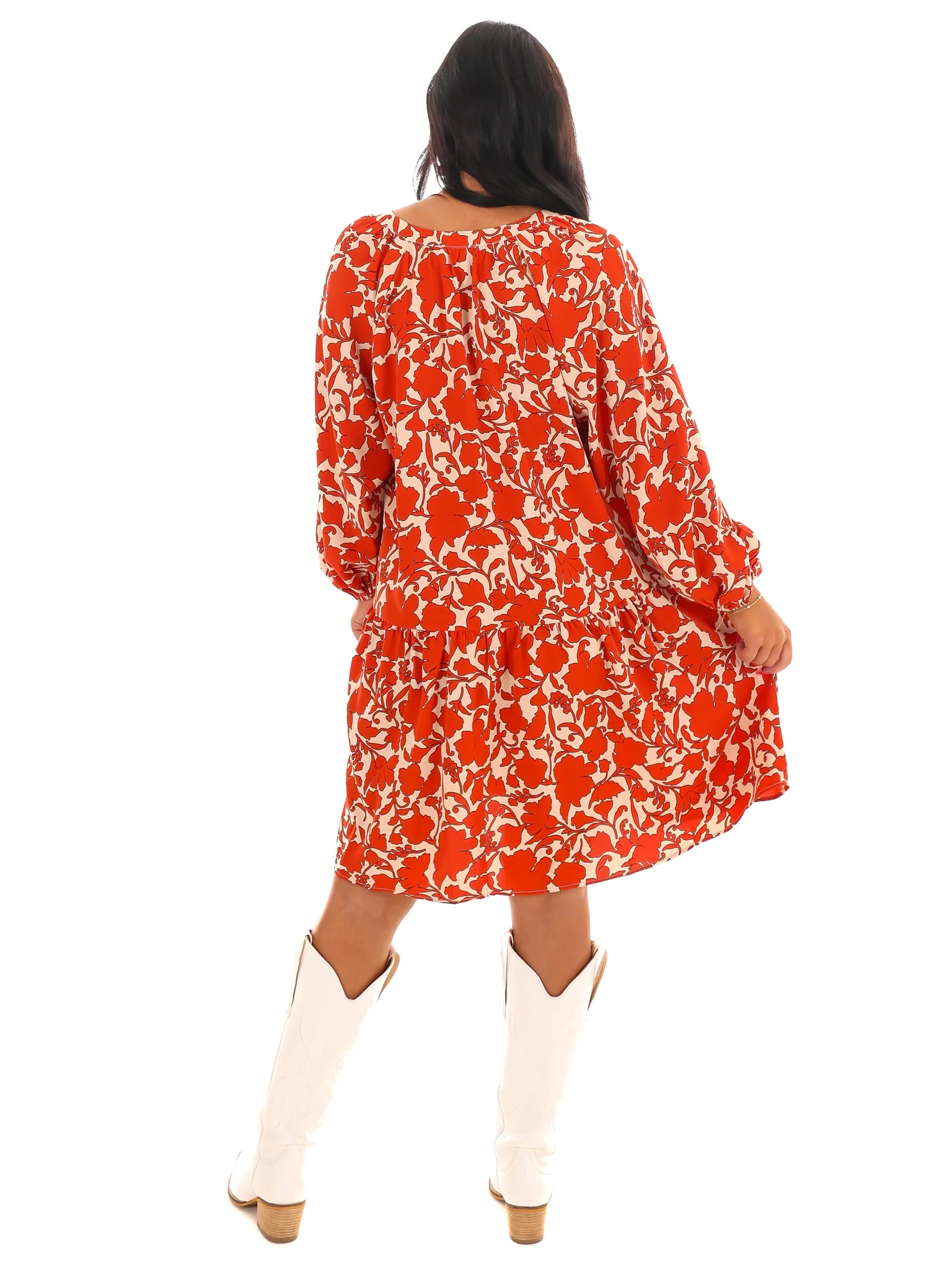 Floral Flirtation V-Neck Dress - Image 8