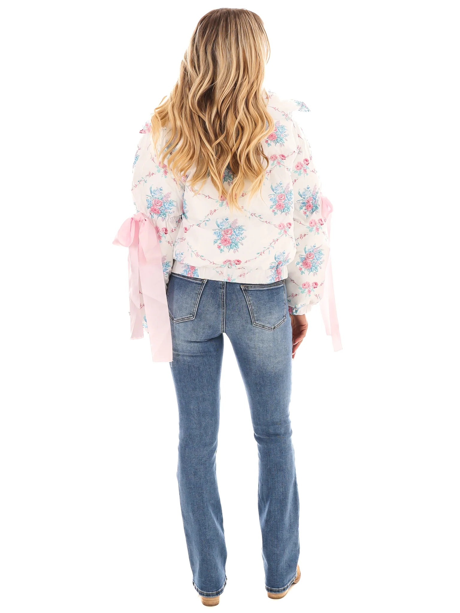 Floral Fusion Puffer Jacket - Image 18