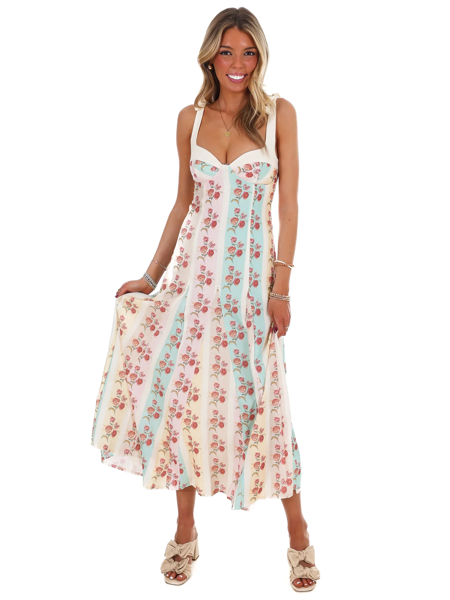Floral Whimsy Maxi Dress - Image 3