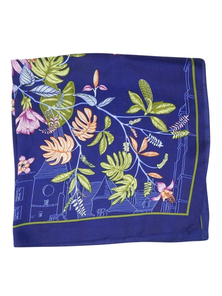 Flowers and Butterflies Print Scarf - Image 3