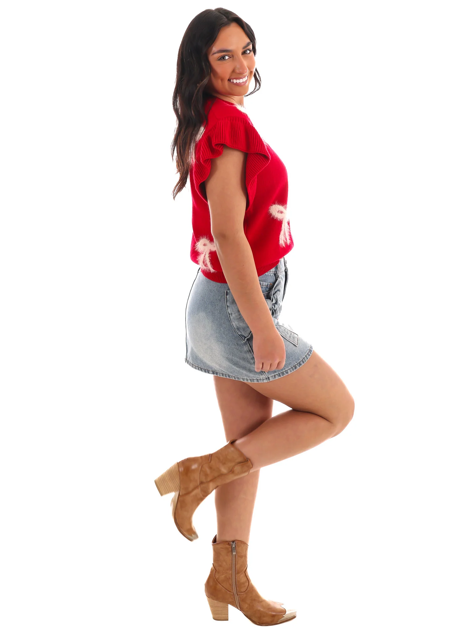 Flutter and Bow Knit Top - Image 7