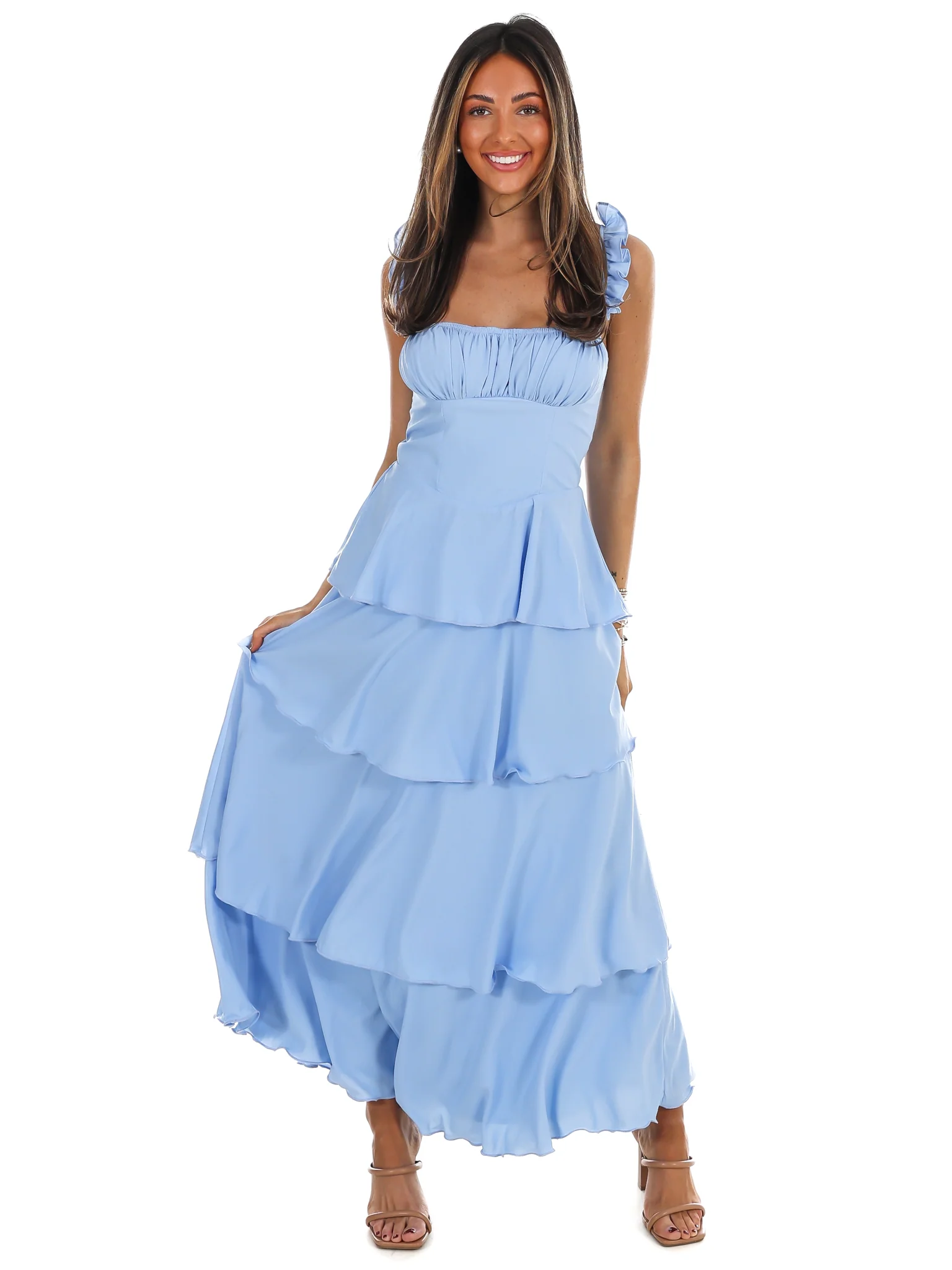 Flutter Away Ruffle Tiered Dress - Image 10