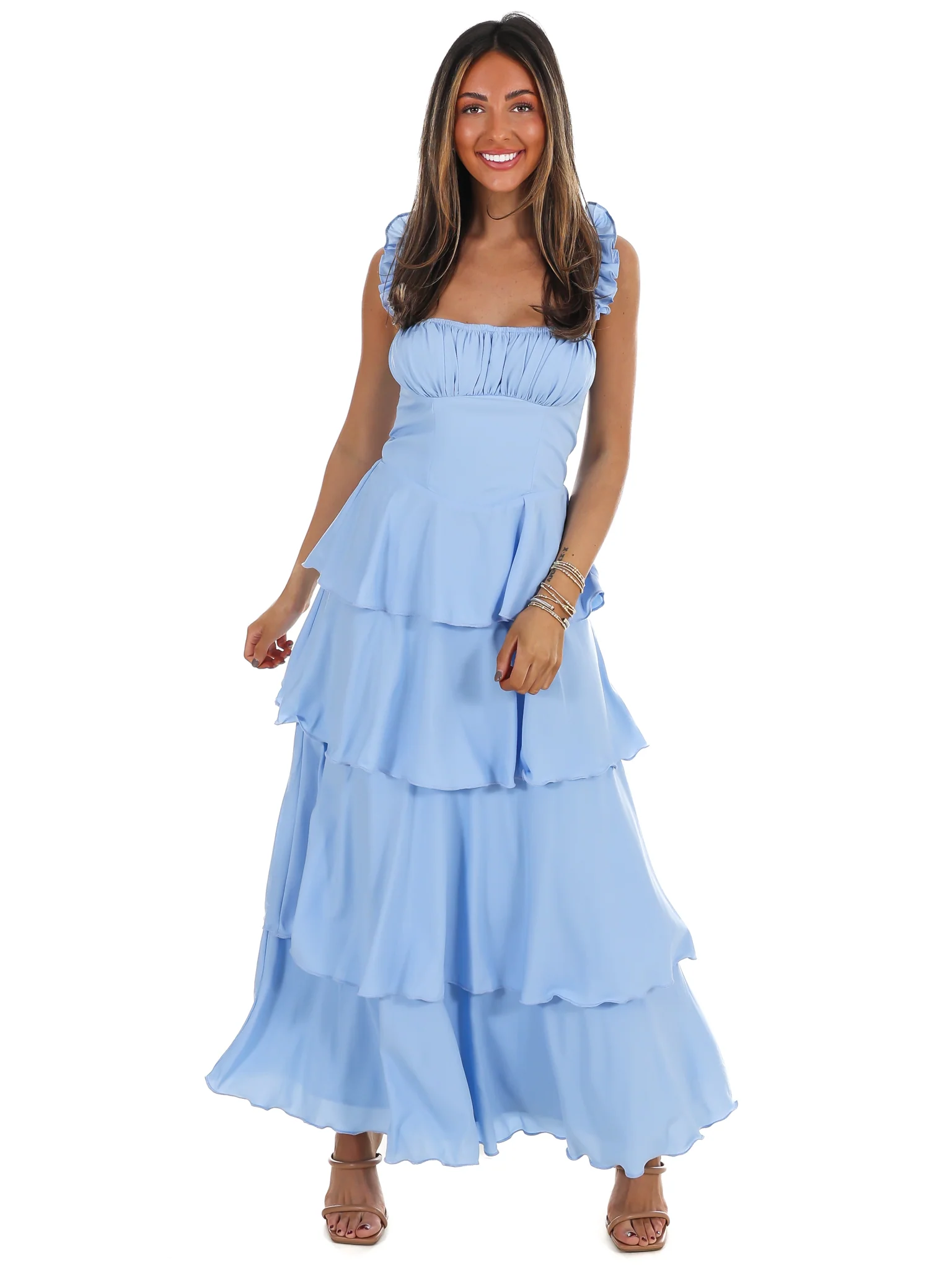 Flutter Away Ruffle Tiered Dress - Image 14