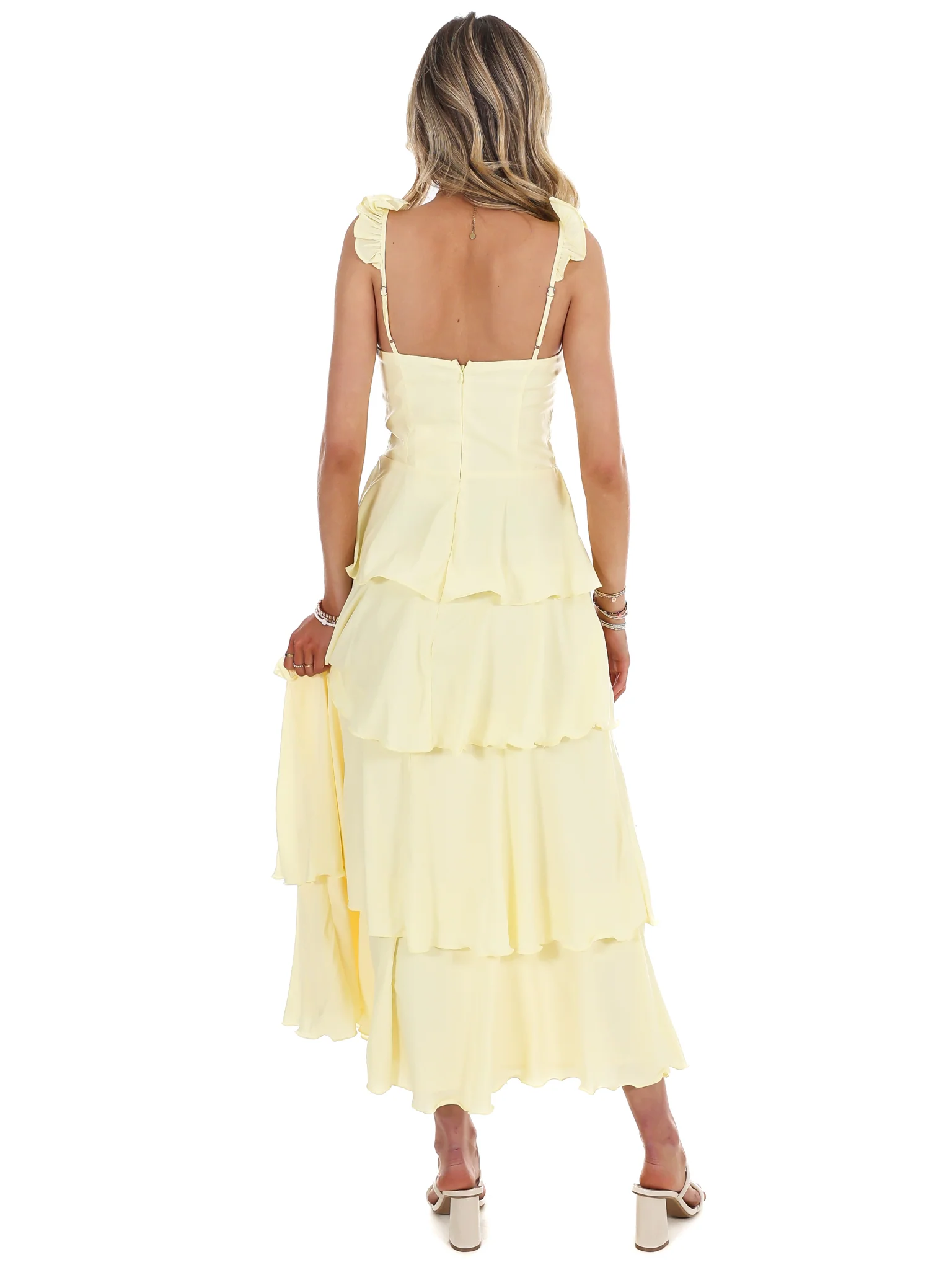 Flutter Away Ruffle Tiered Dress - Image 8