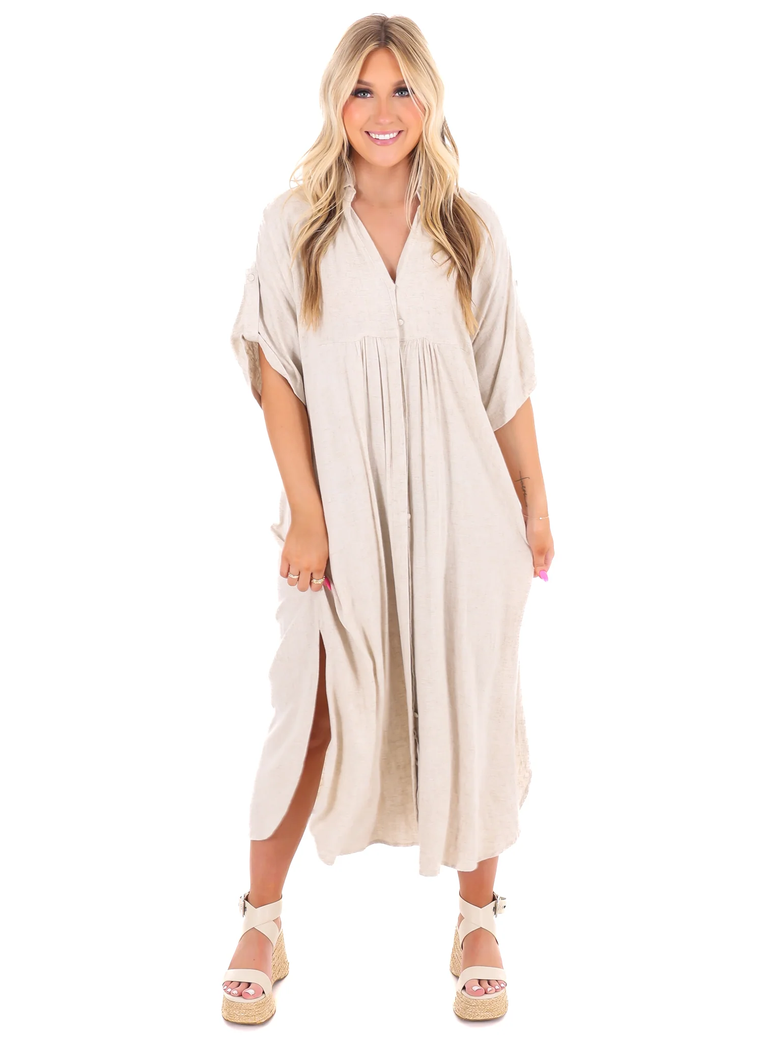 For the Moment Midi Dress - Image 3