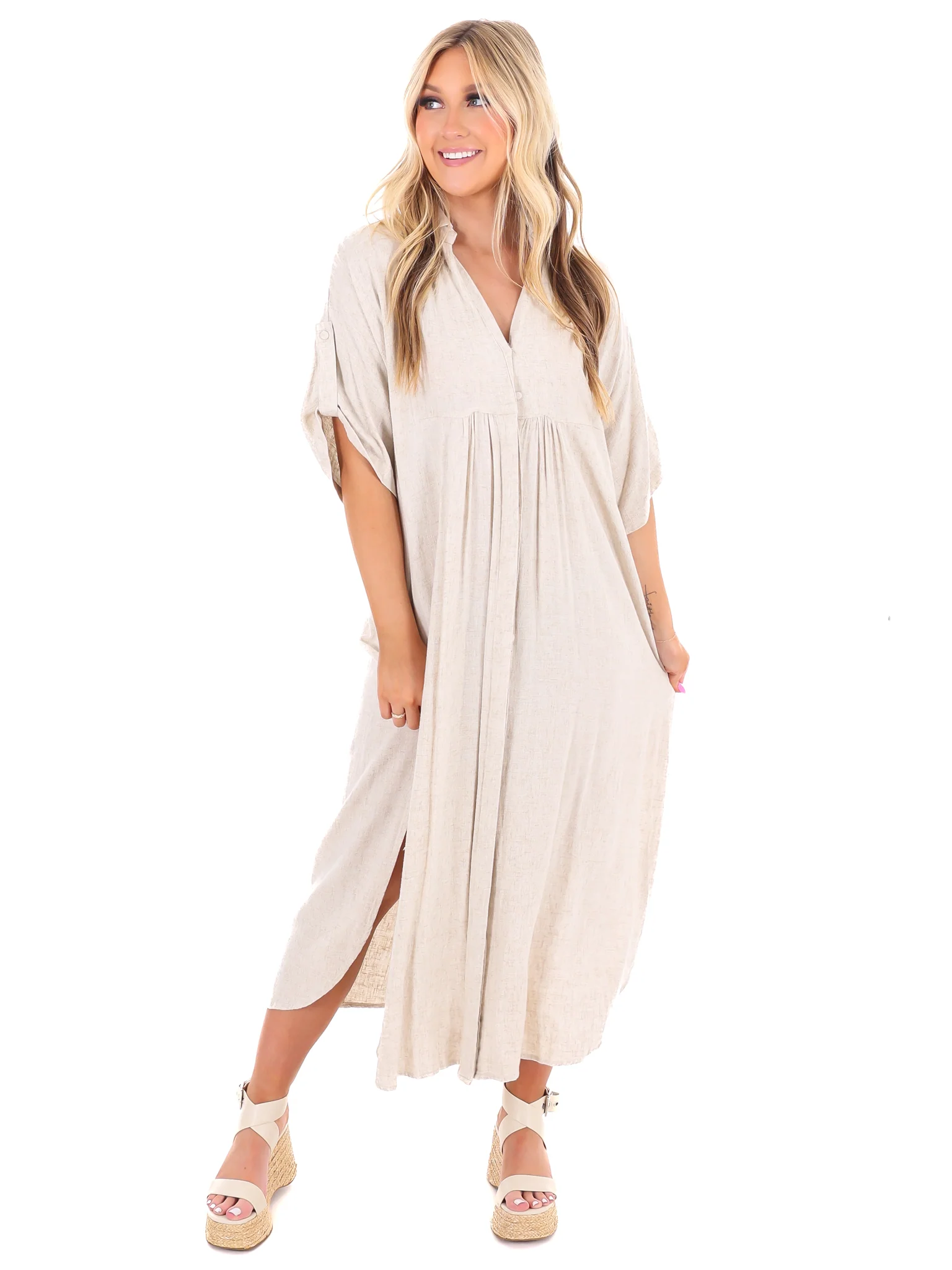 For the Moment Midi Dress - Image 4