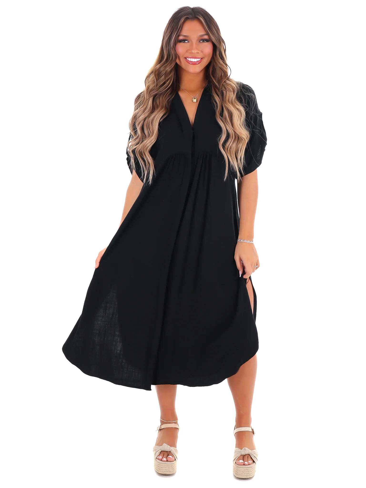 For the Moment Midi Dress - Image 9