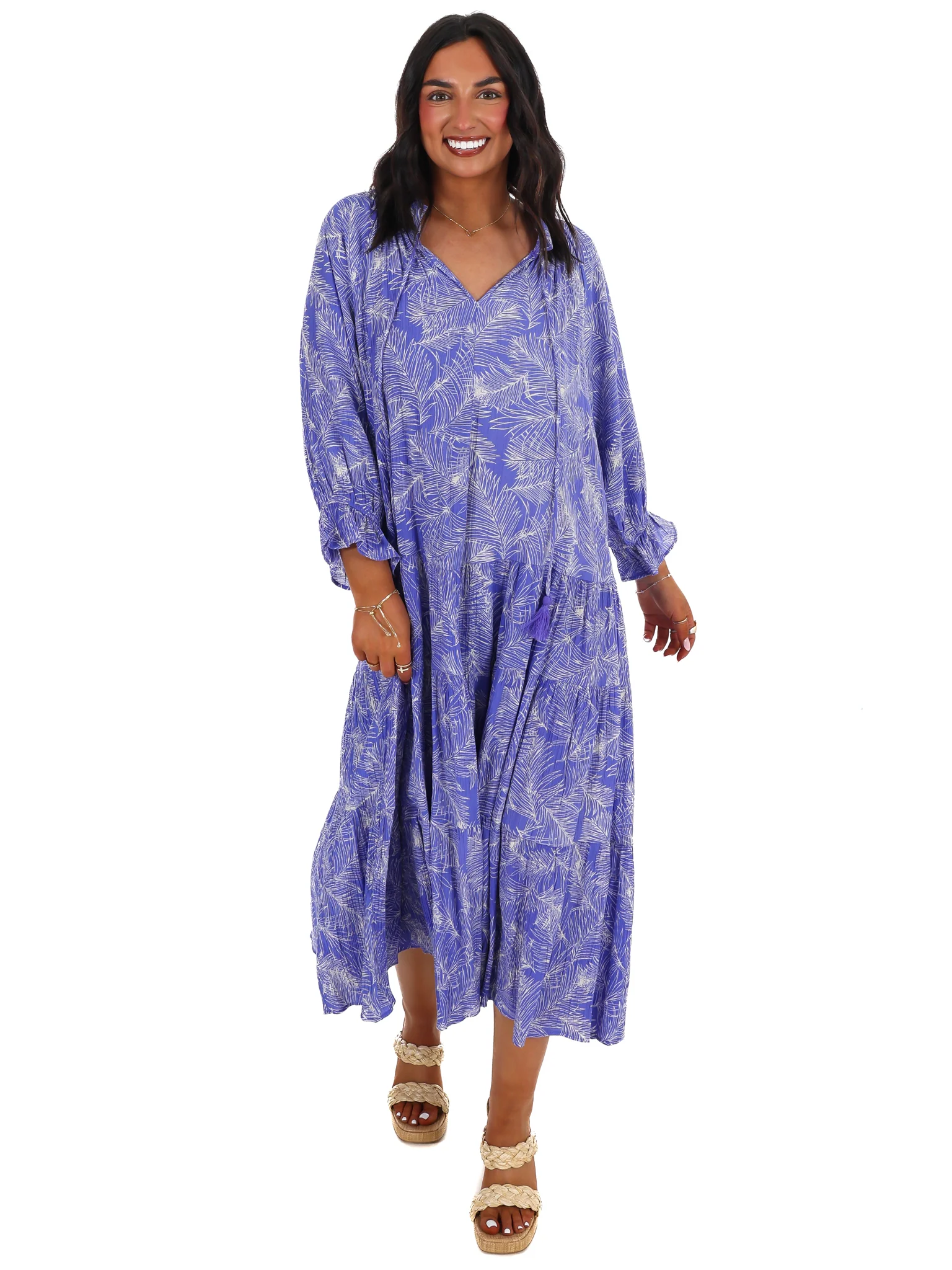 Forever Again Print Maxi Dress
