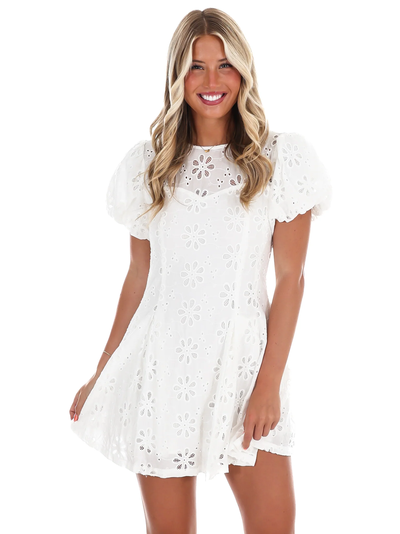Forever Changing Lace Mini Dress - Image 3