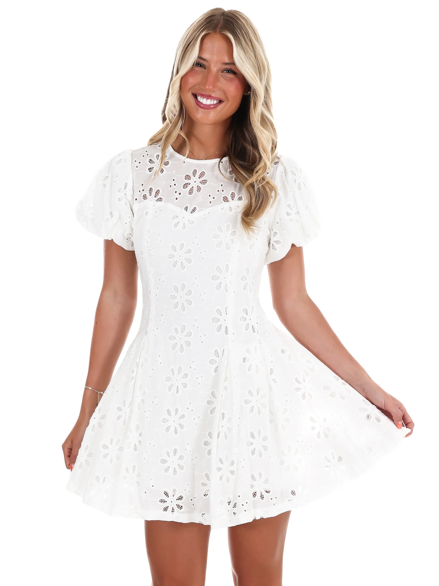 Forever Changing Lace Mini Dress - Image 5