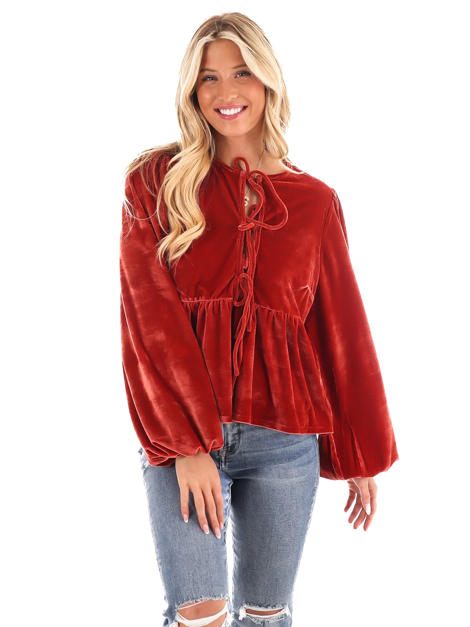 Forever Festive Velvet Top - Image 15