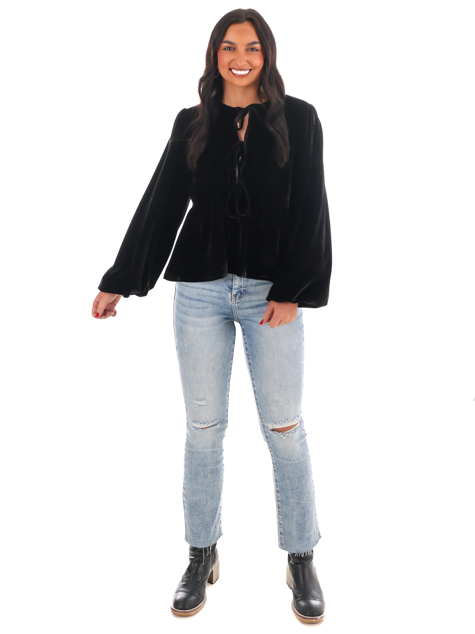 Forever Festive Velvet Top - Image 4