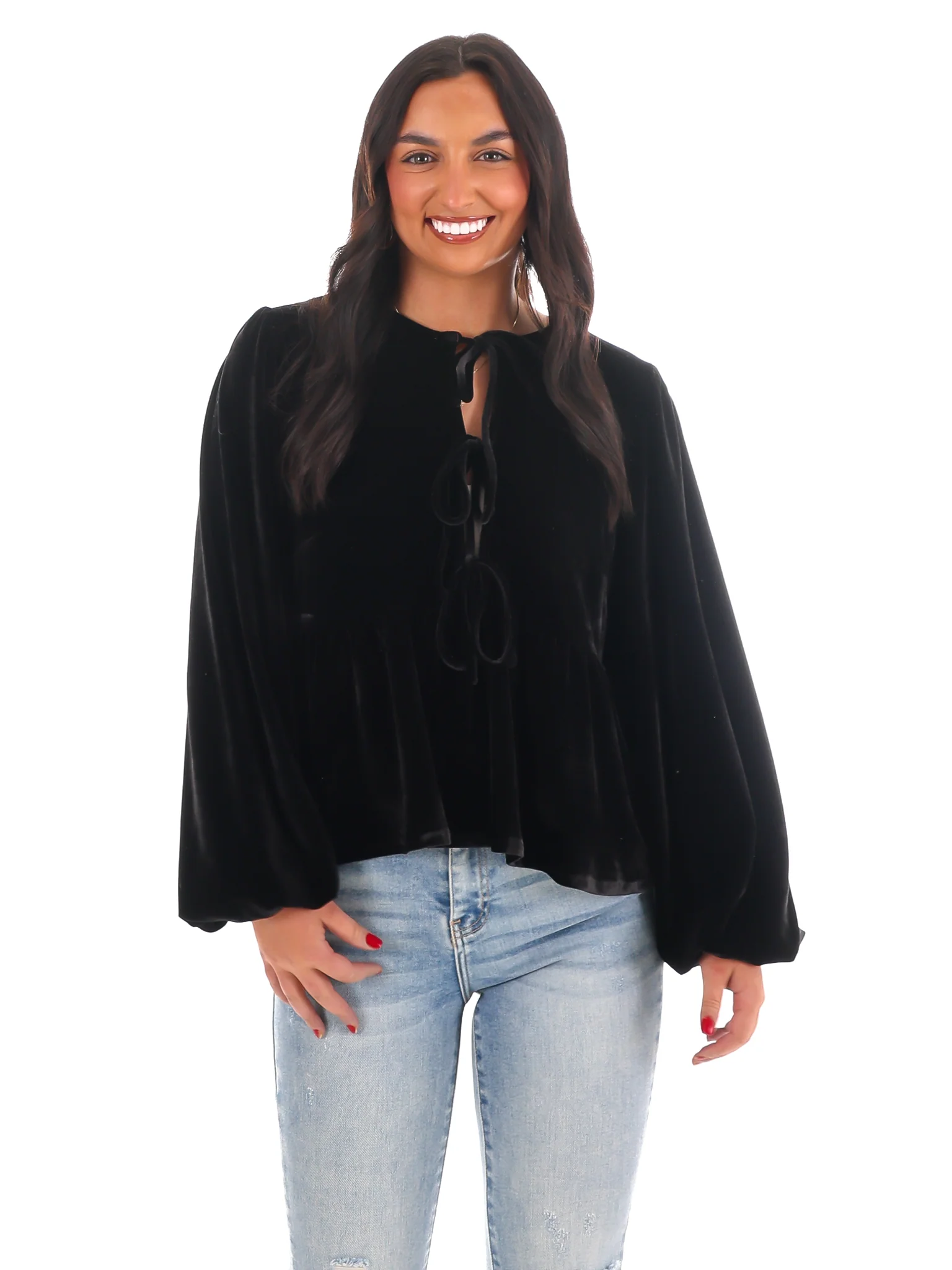 Forever Festive Velvet Top - Image 5