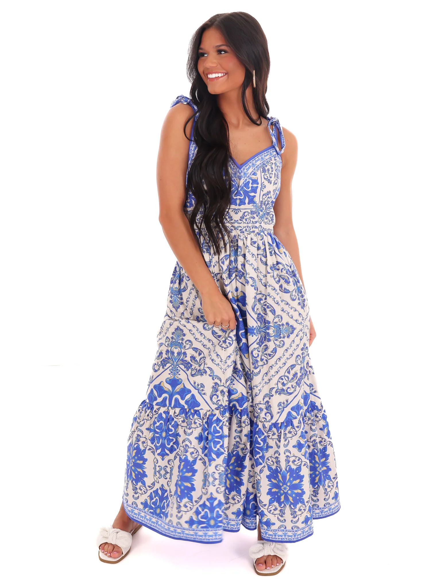 Free As Can Be Print Midi Dress - Image 4