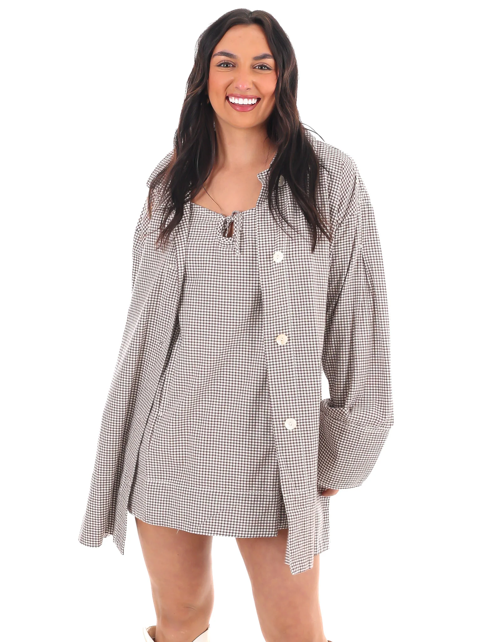 Free People Arlo Plaid Set - Image 3