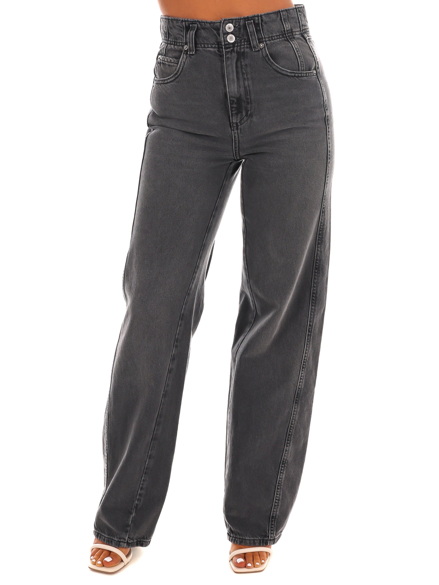 Free People Aster Straight Leg Jeans - Image 3