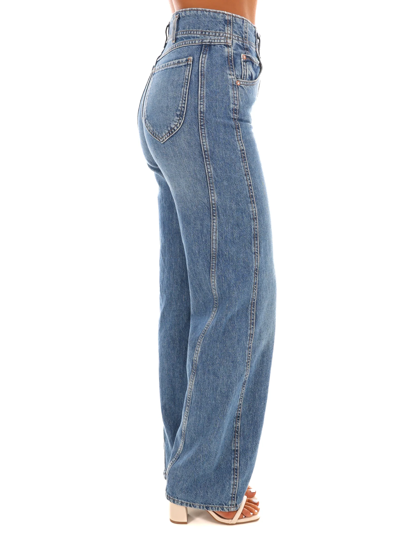 Free People Aster Straight Leg Jeans - Image 6