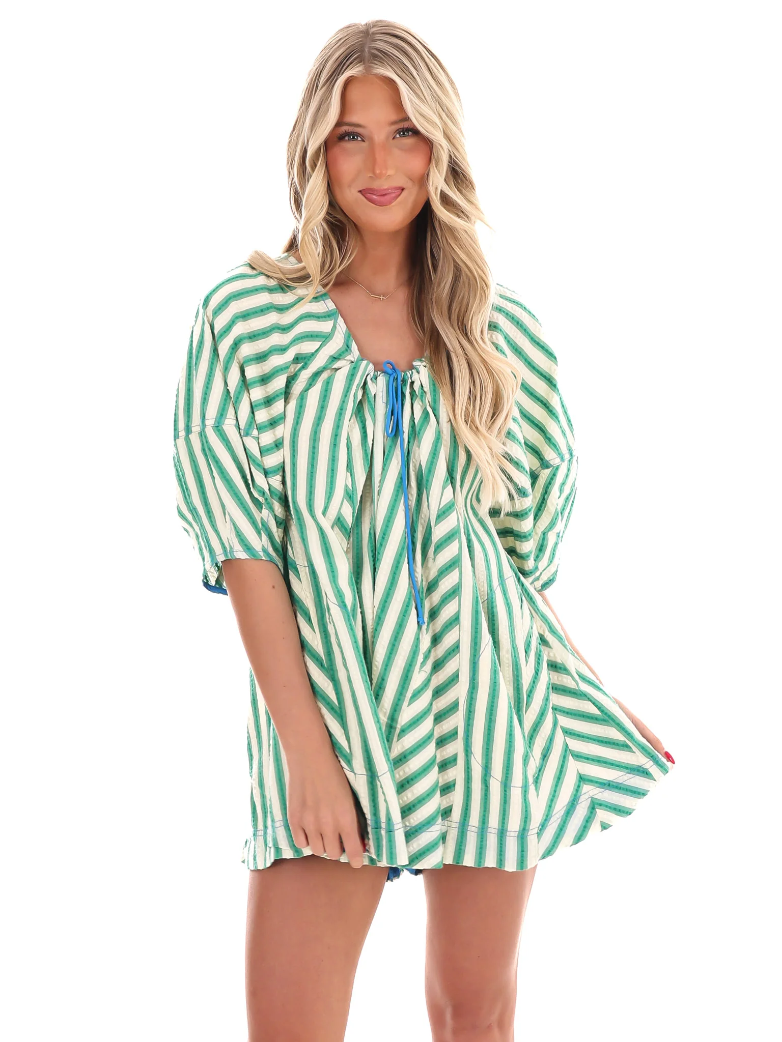 Free People Bop Around Romper - Image 5
