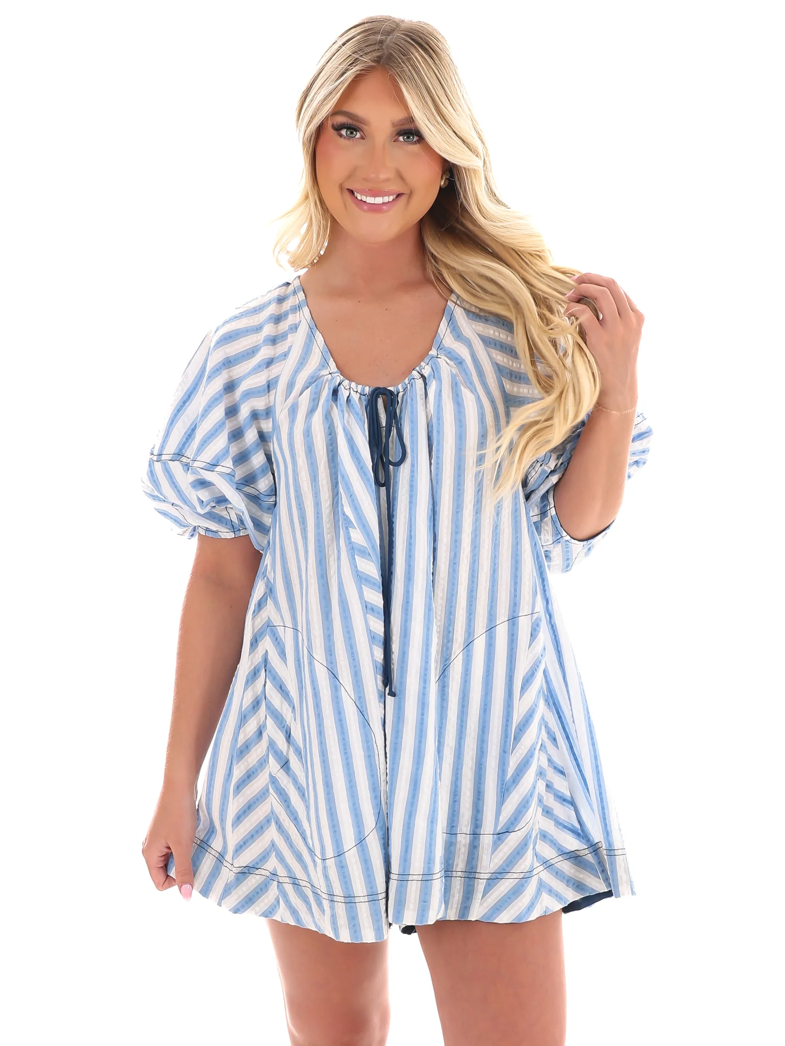 Free People Bop Around Romper - Image 8