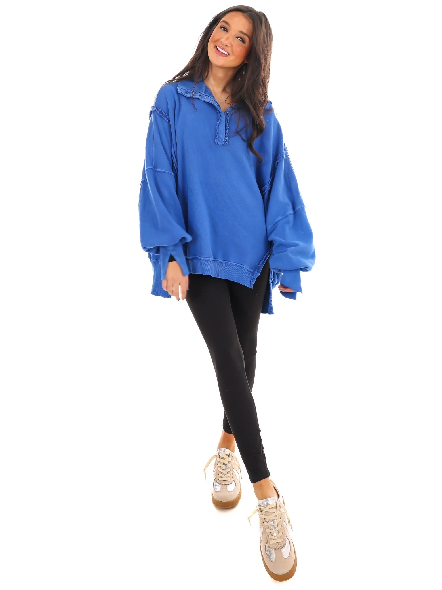 Free People Camden Henley Sweatshirt - Image 4