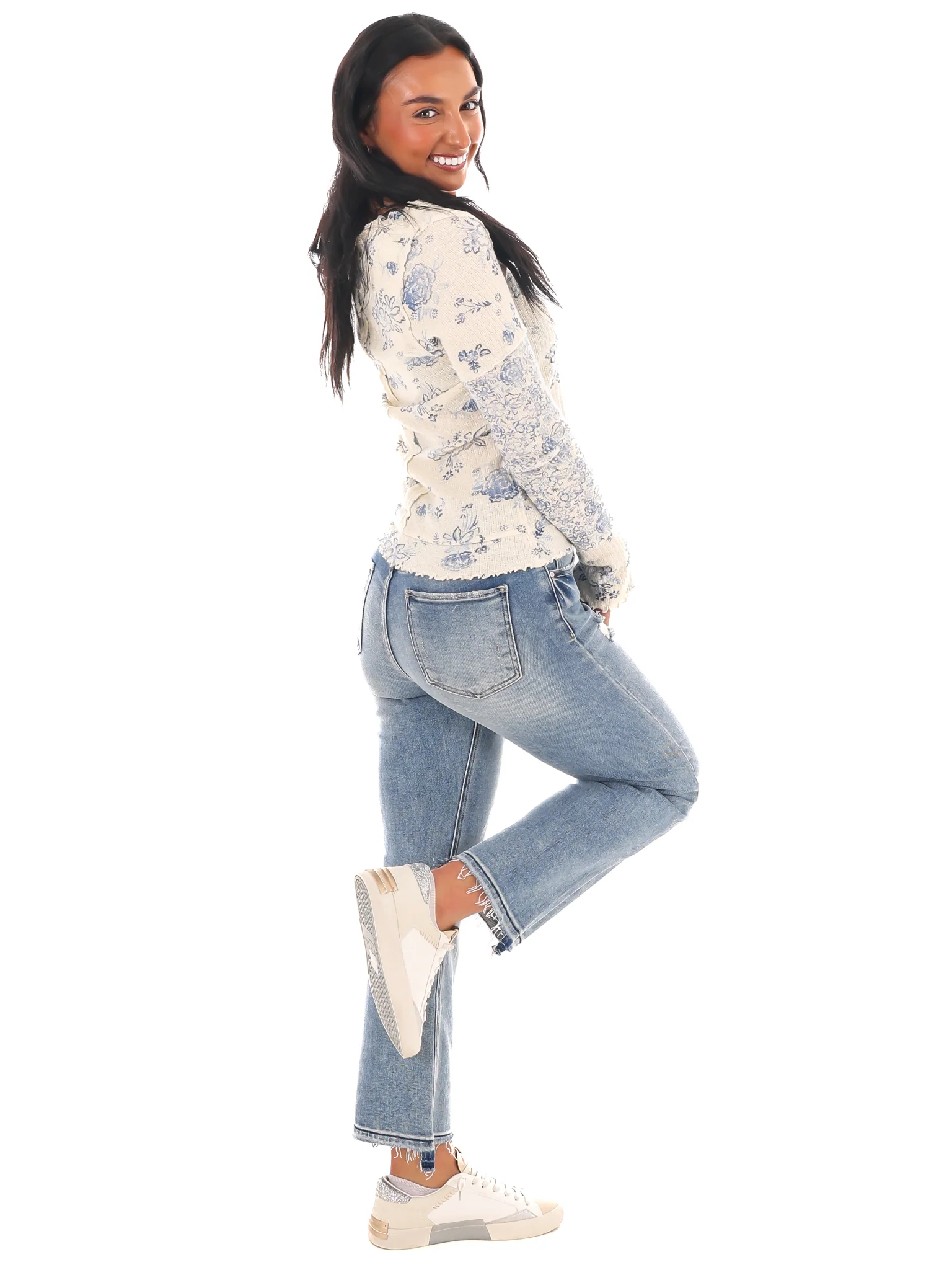 Free People Clover Printed Thermal Top - Image 7