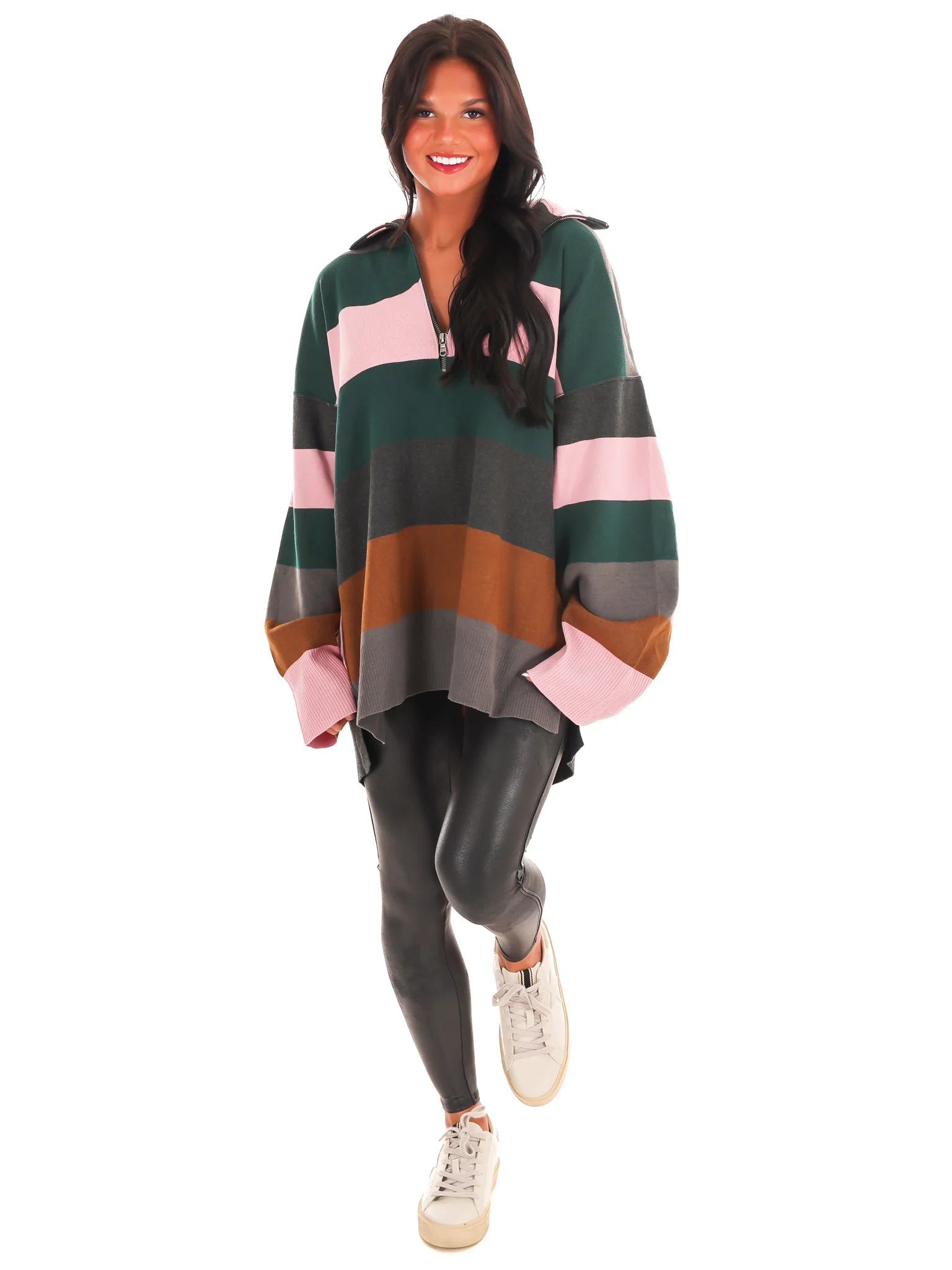 Free People Coastal Stripe Pullover - Image 10