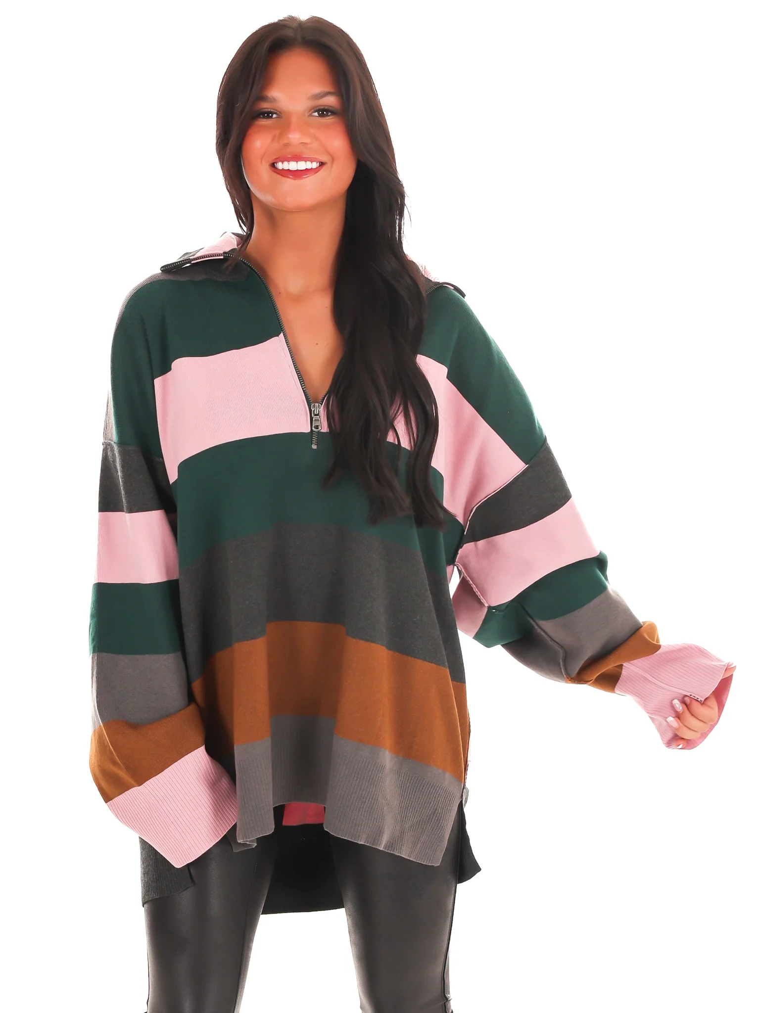 Free People Coastal Stripe Pullover - Image 9