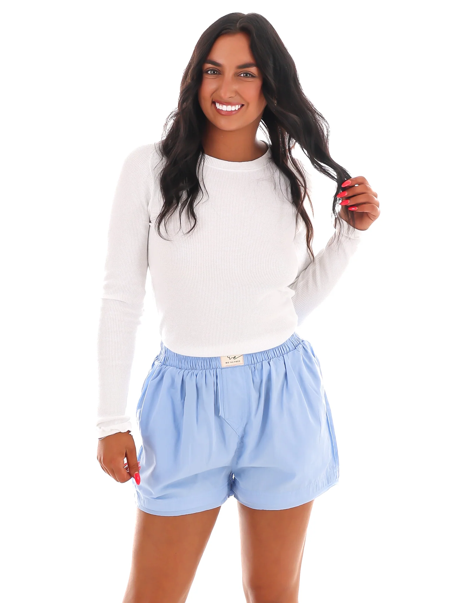 Free People Day to Day Solid Boxer Shorts - Image 6