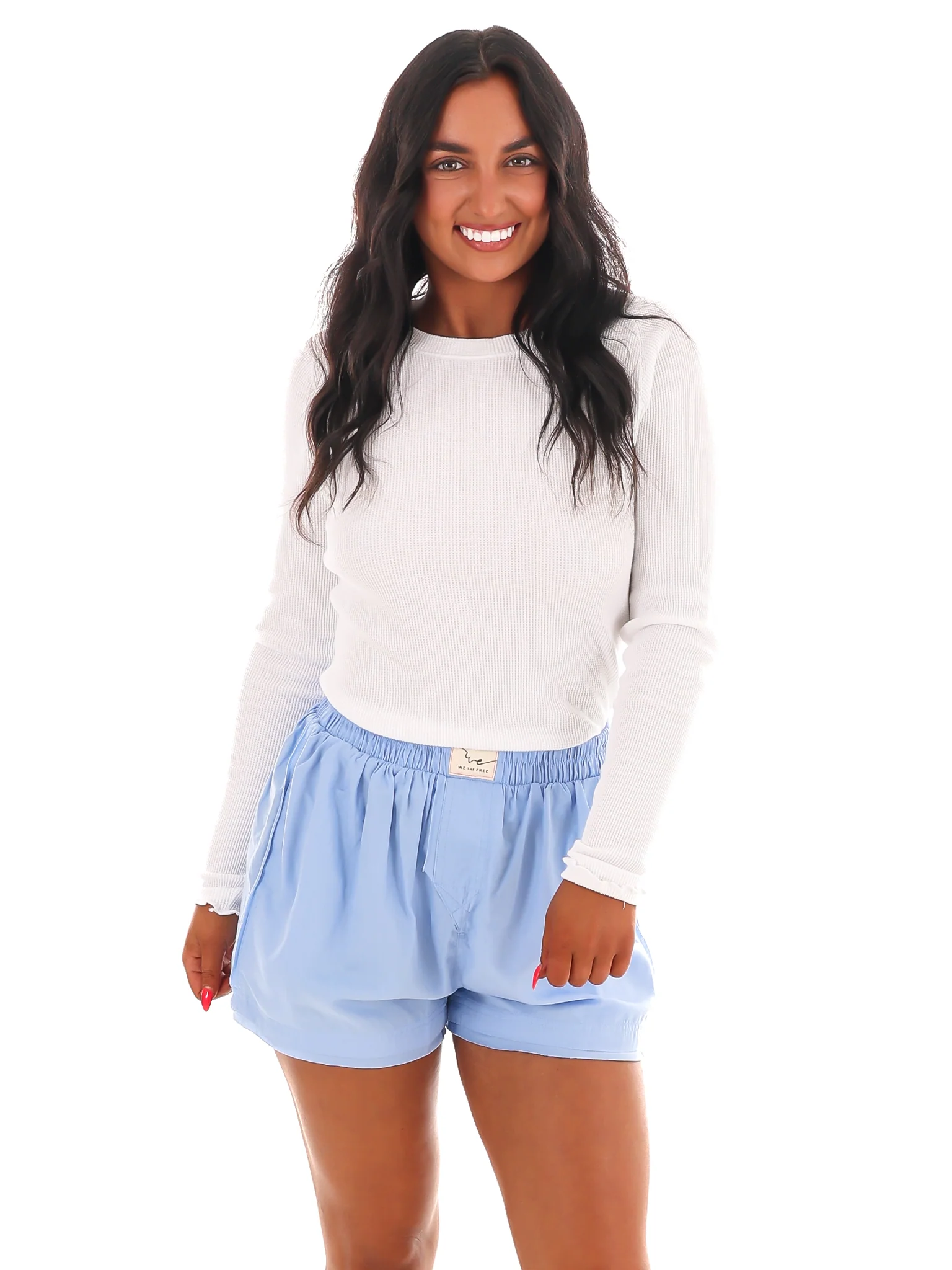 Free People Day to Day Solid Boxer Shorts - Image 8