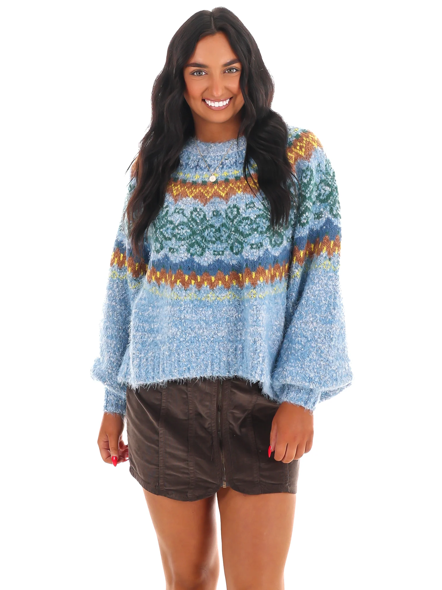 Free People Festive Frost Sweater - Image 3