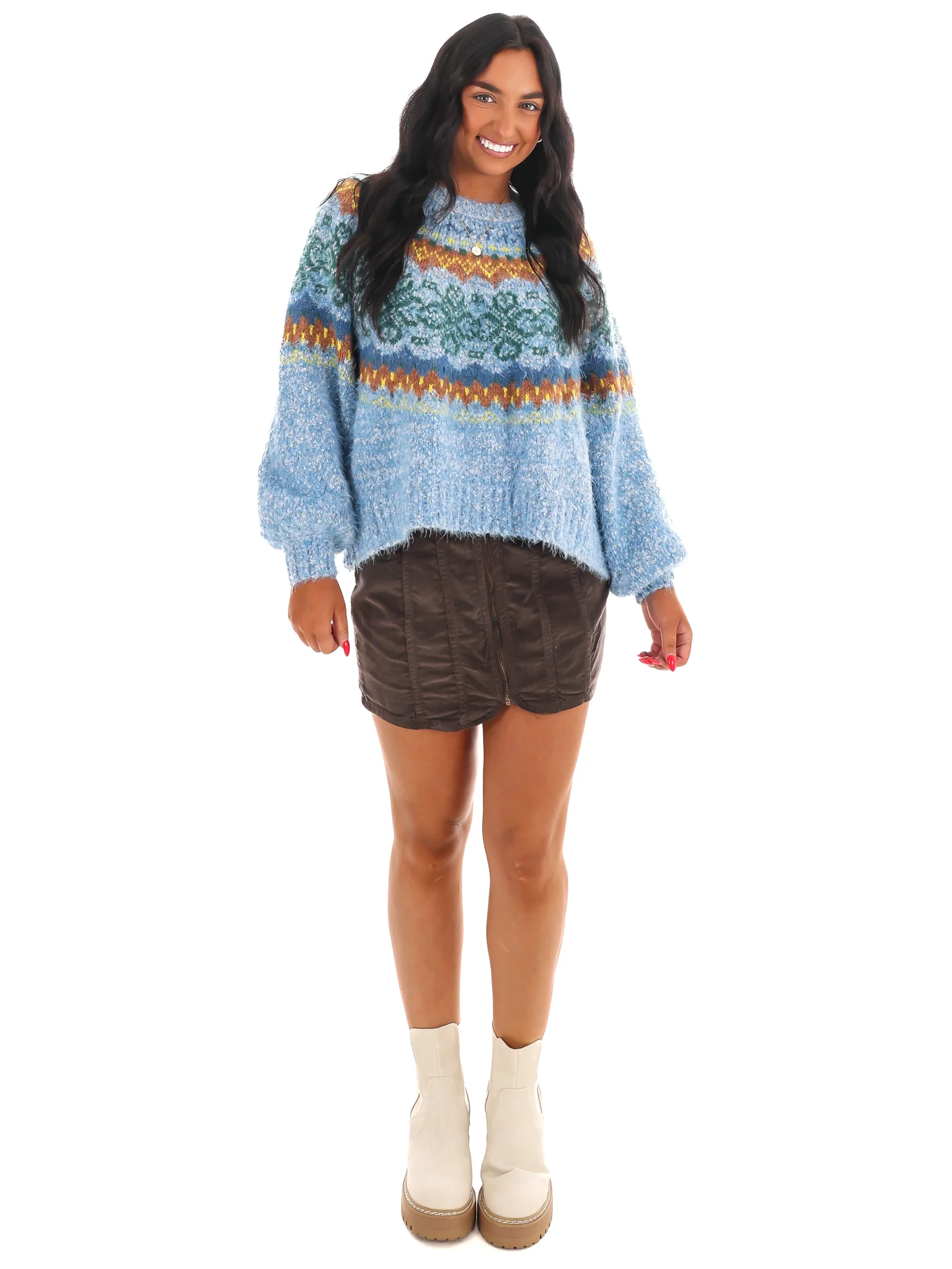Free People Festive Frost Sweater - Image 4