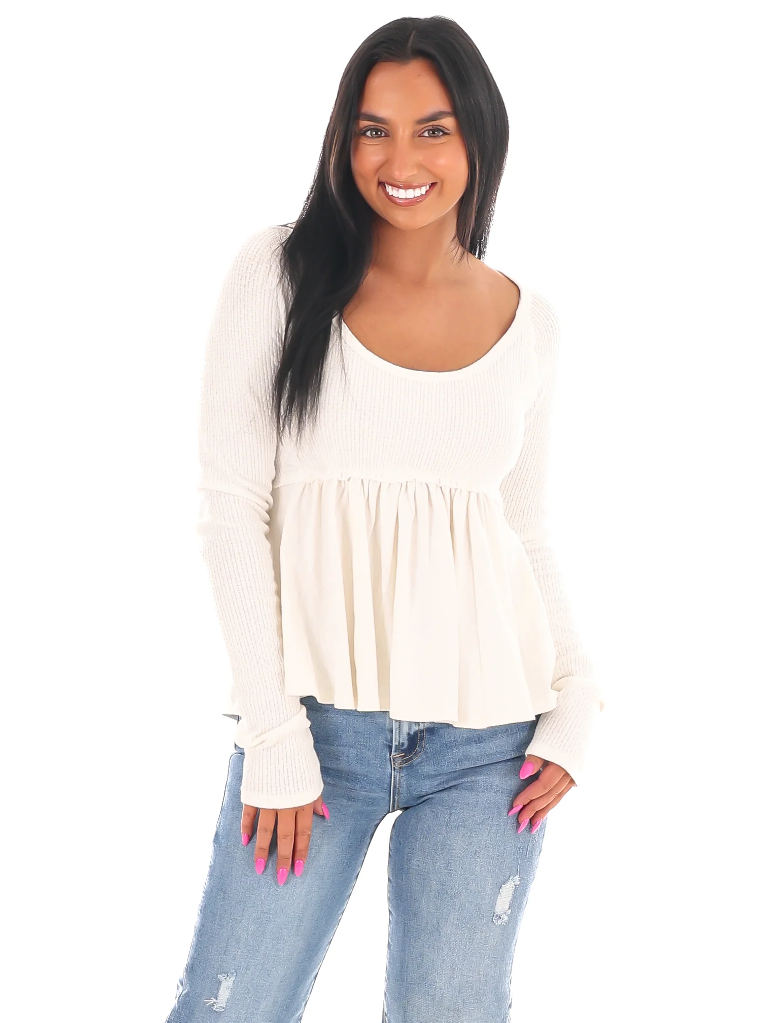 Free People Found Your Babydoll Top - Image 3