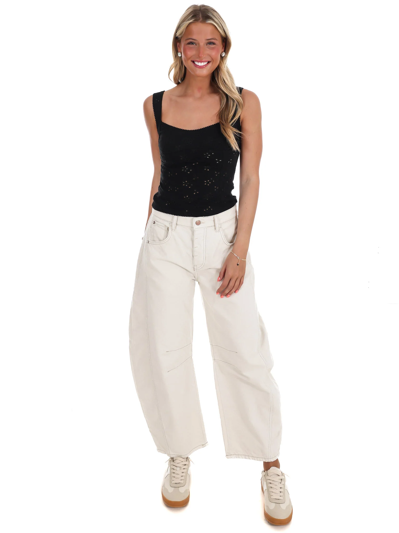 Free People Full Bloom Eyelet Cami - Image 6