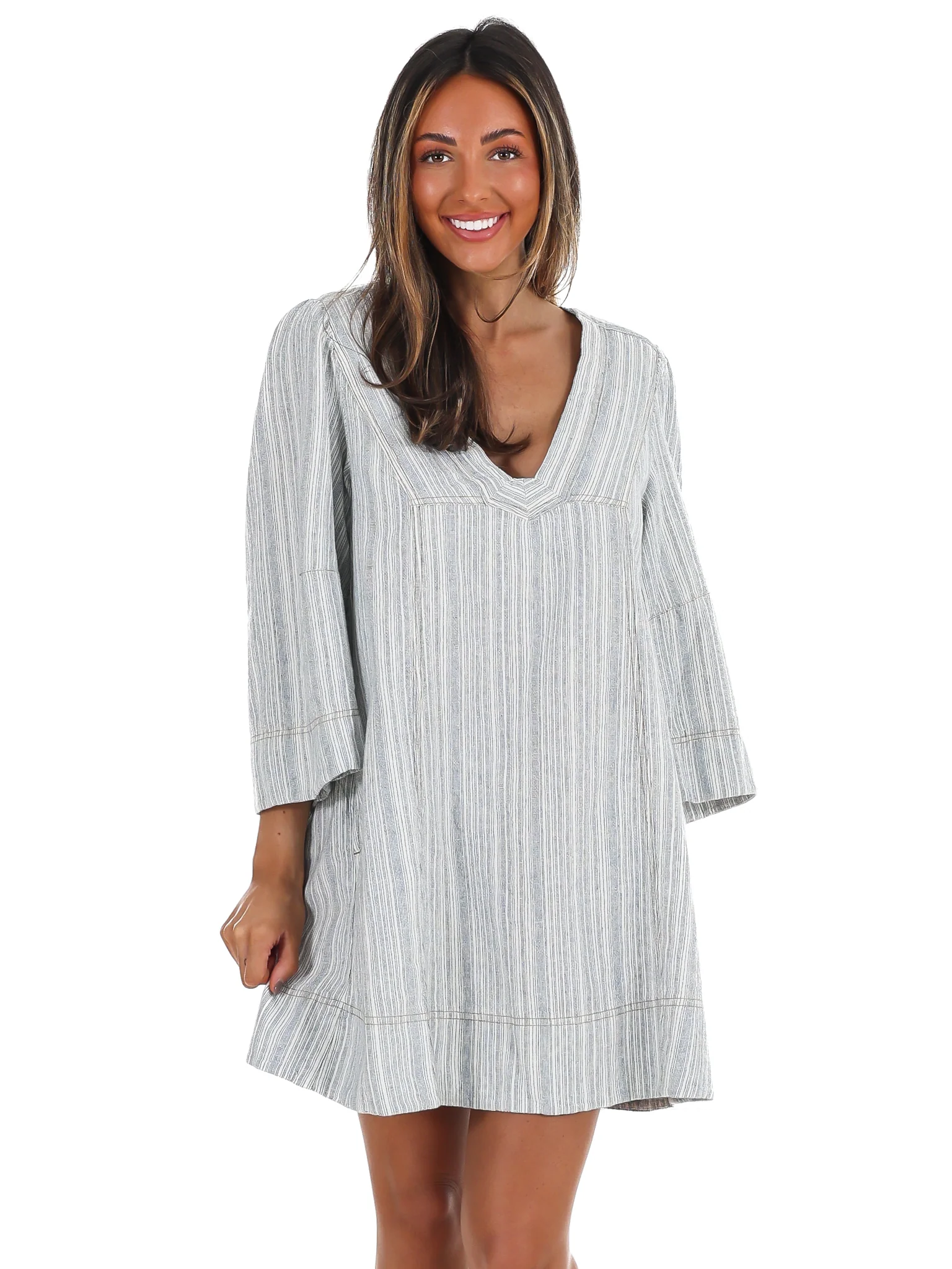 Free People Goldie Balloon Sleeve Dress - Image 3