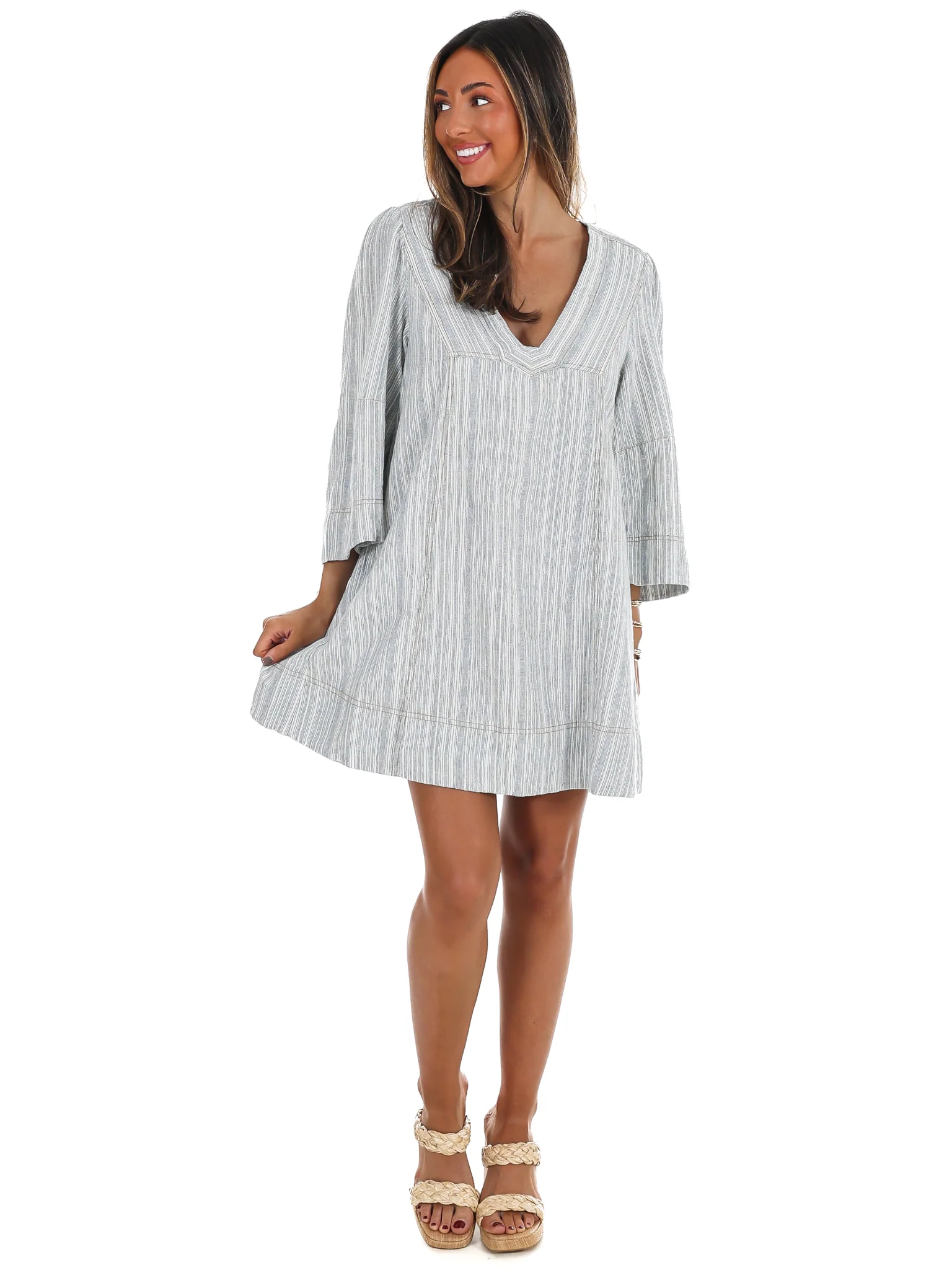 Free People Goldie Balloon Sleeve Dress - Image 4
