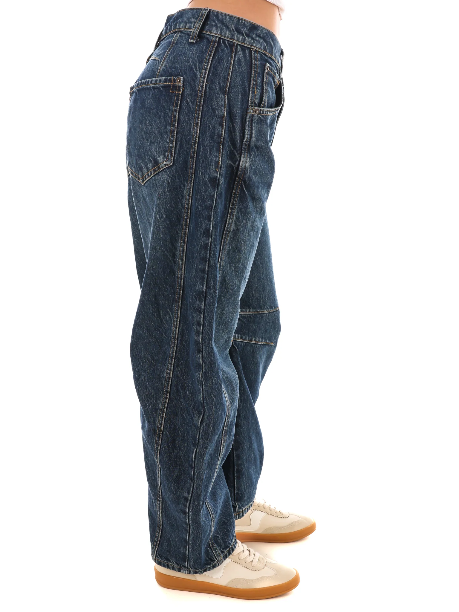 Free People Good Luck Mid Rise Barrel Jeans - Image 15