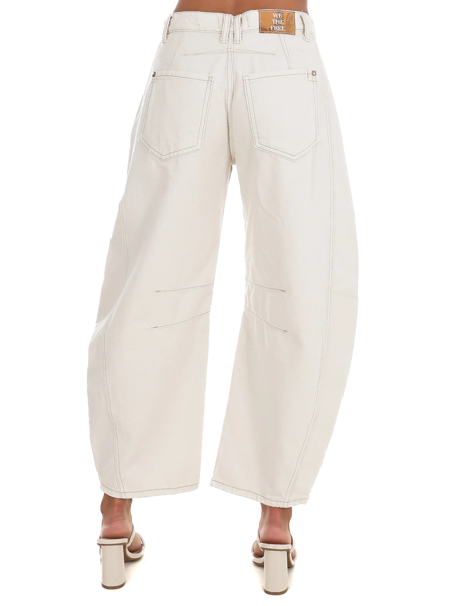 Free People Good Luck Mid Rise Barrel Jeans - Image 22