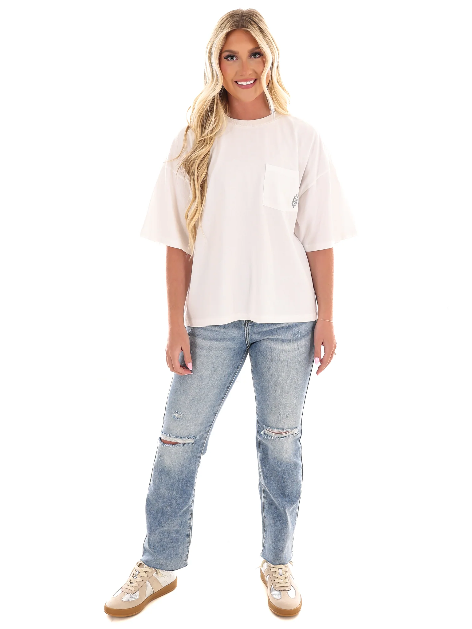 Free People Logo Tackle Tee - Image 4