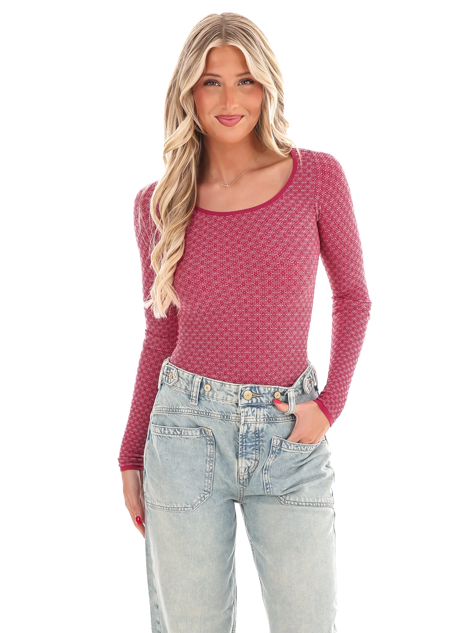 Free People Love Letter Long Sleeve Top - Image 10