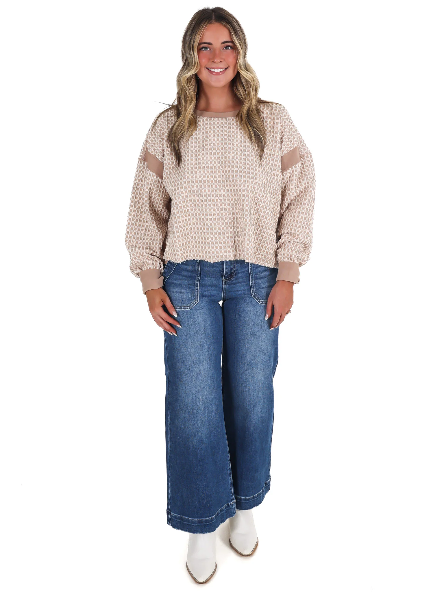 Free People My Time Textured Layer Top - Image 6