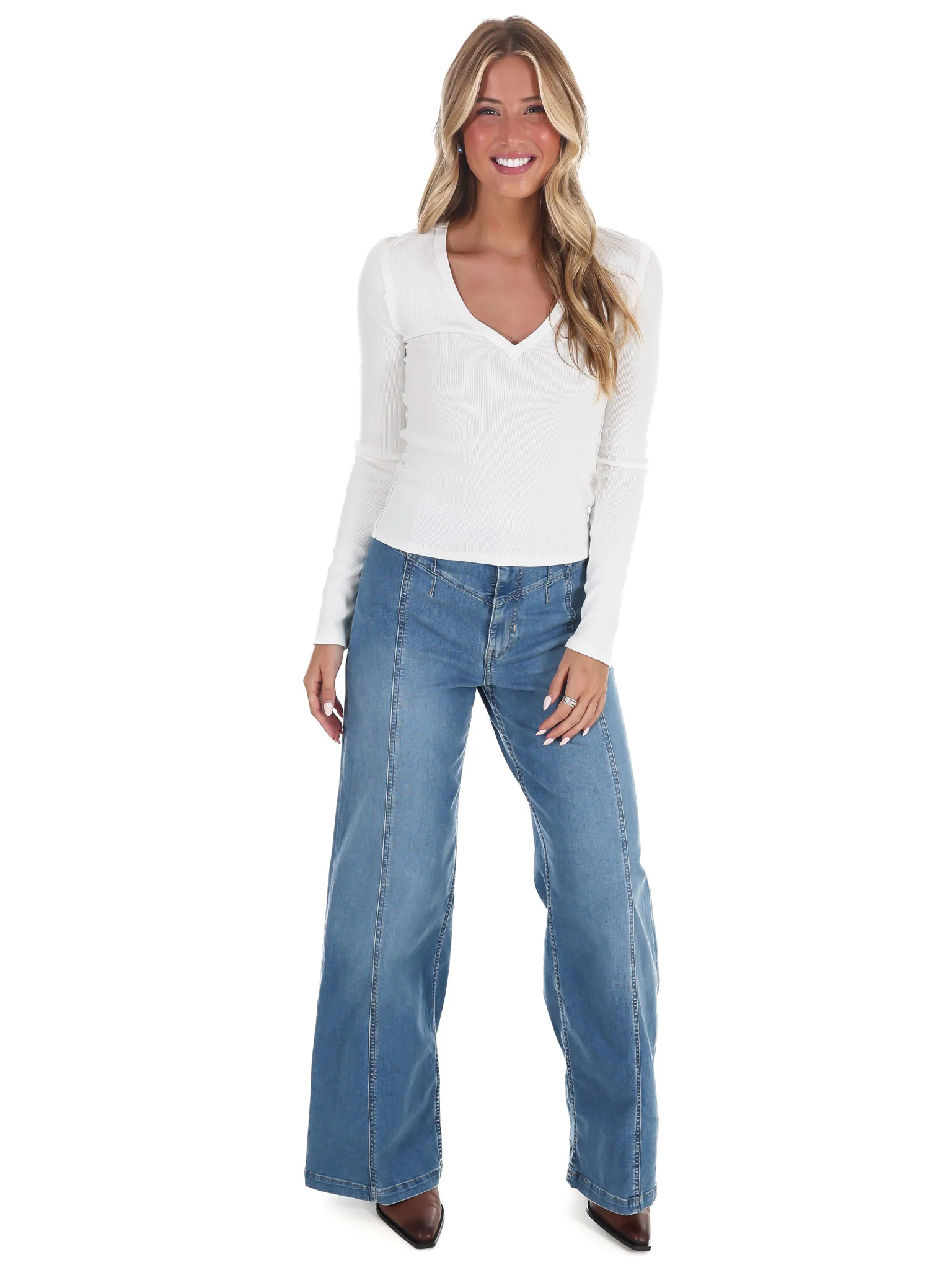 Free People Neria Long Sleeve Top - Image 4