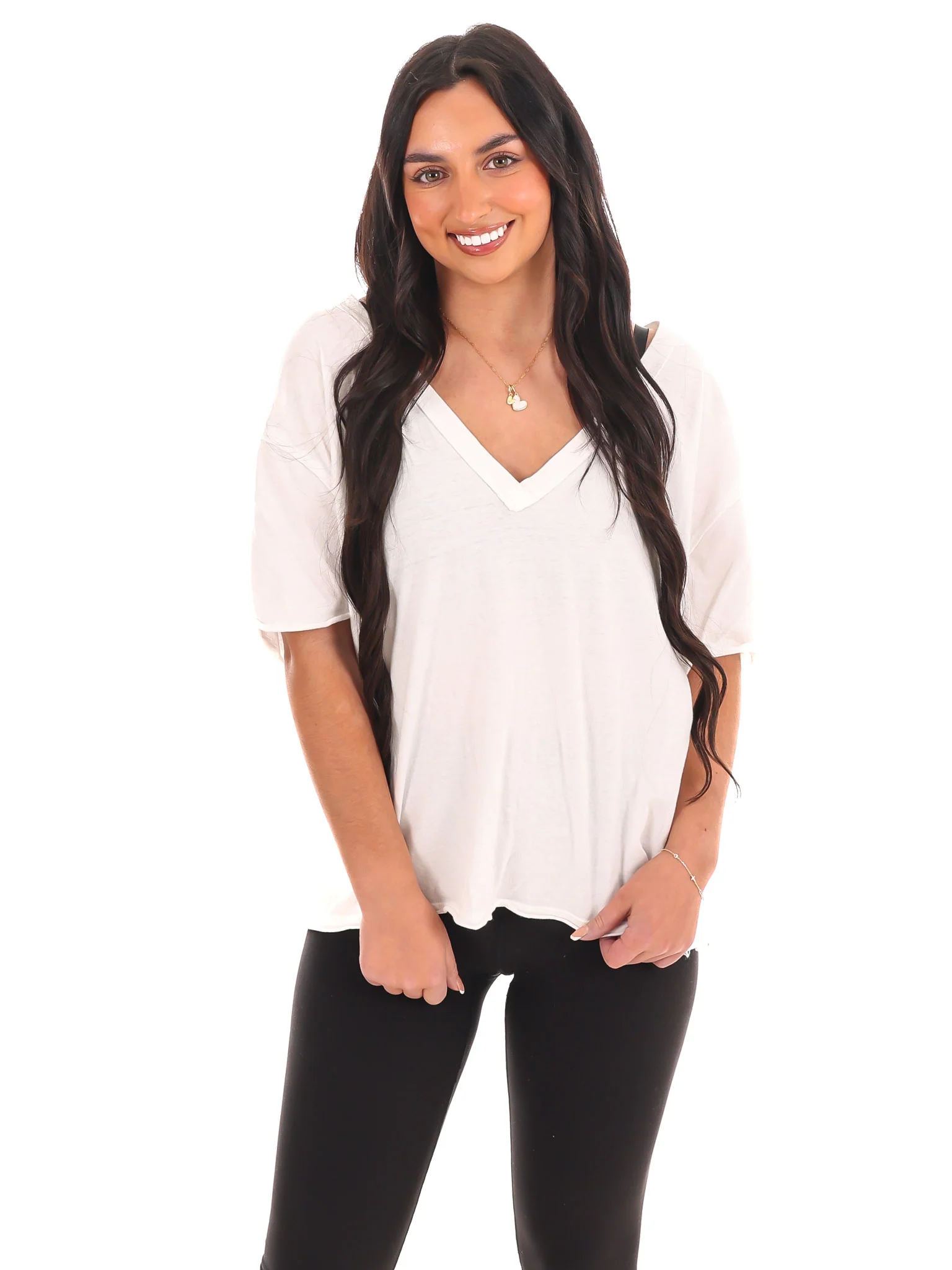 Free People Nina V-Neck Tee - Image 10