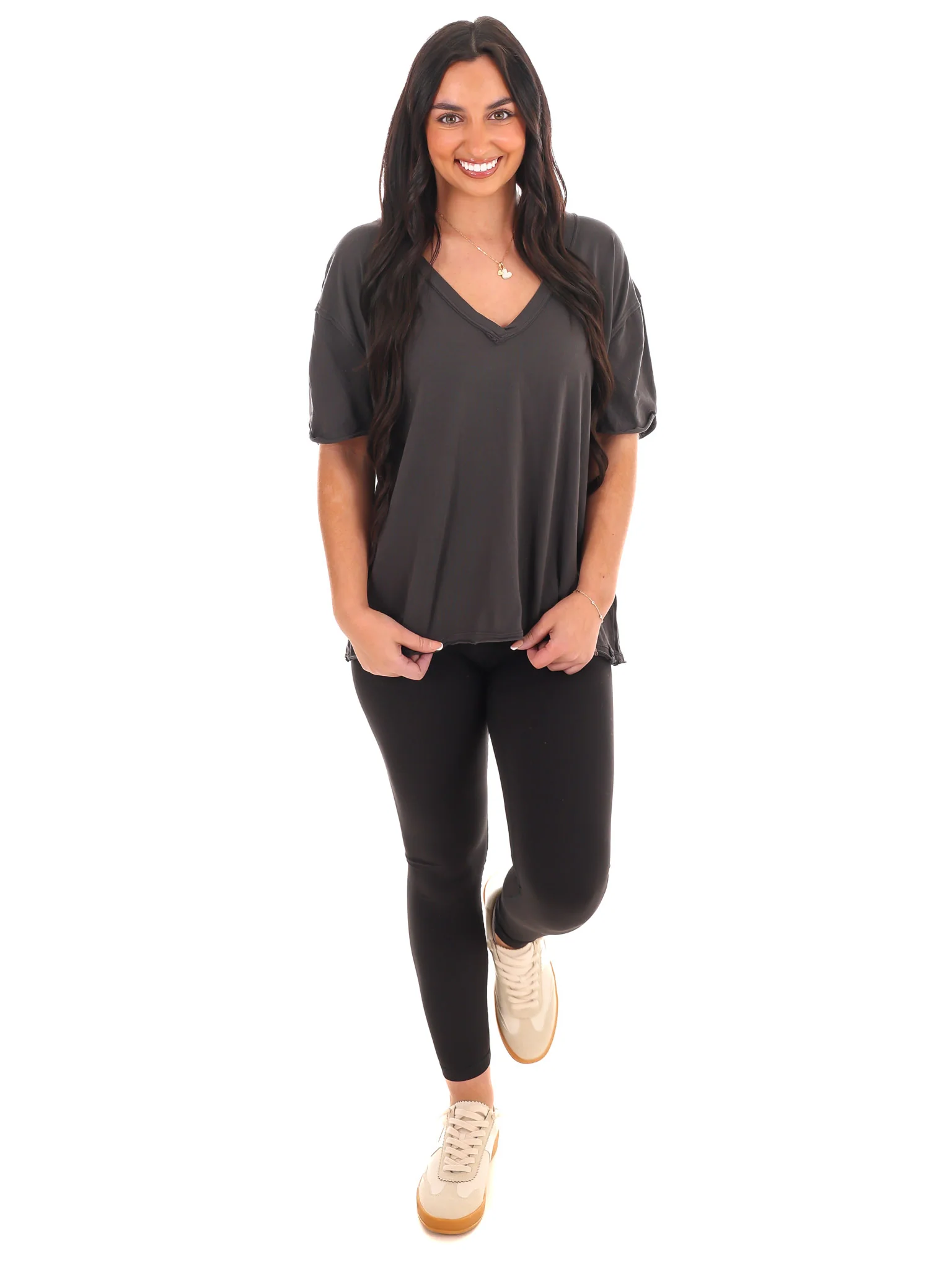 Free People Nina V-Neck Tee - Image 4
