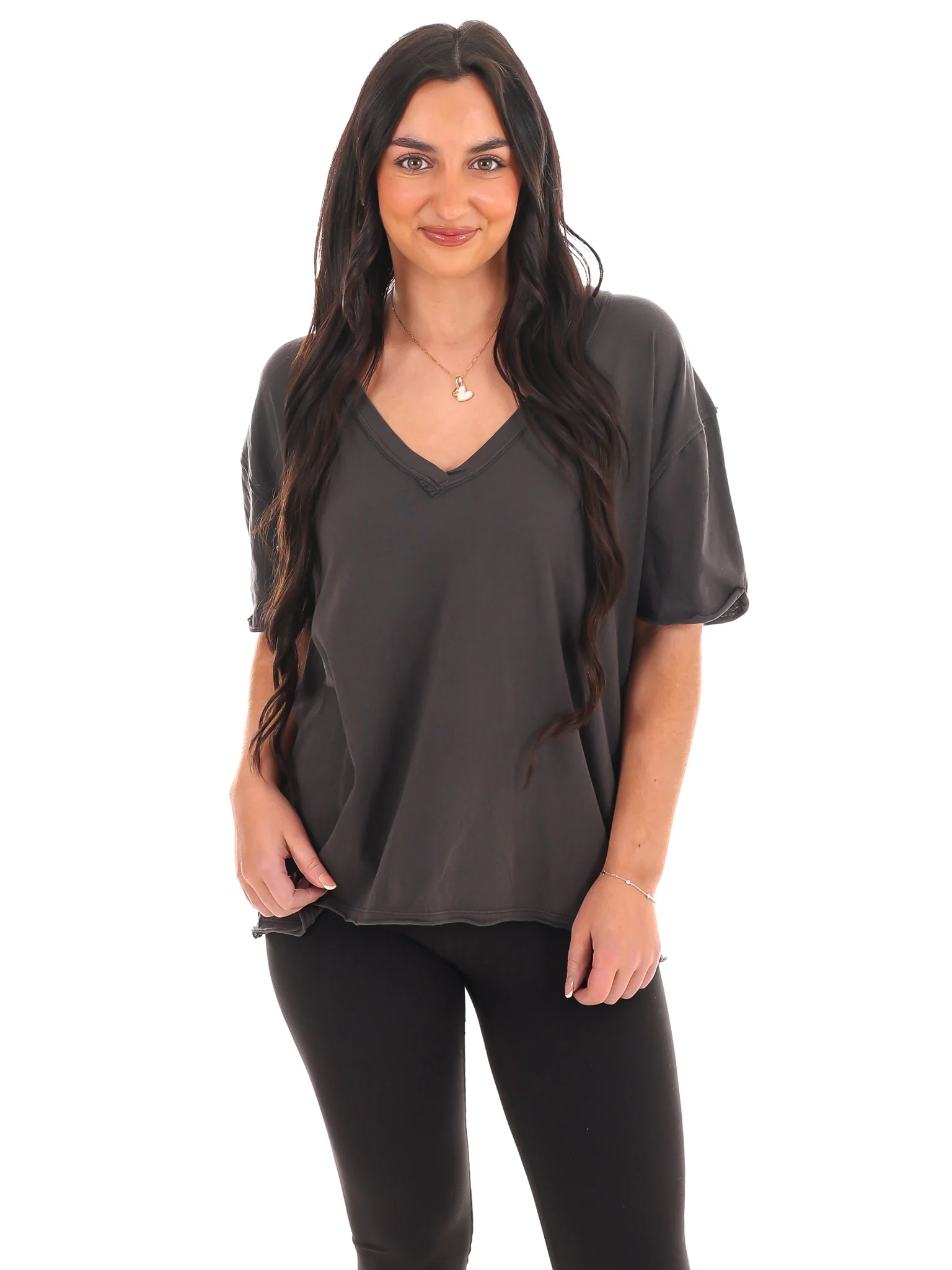 Free People Nina V-Neck Tee - Image 5