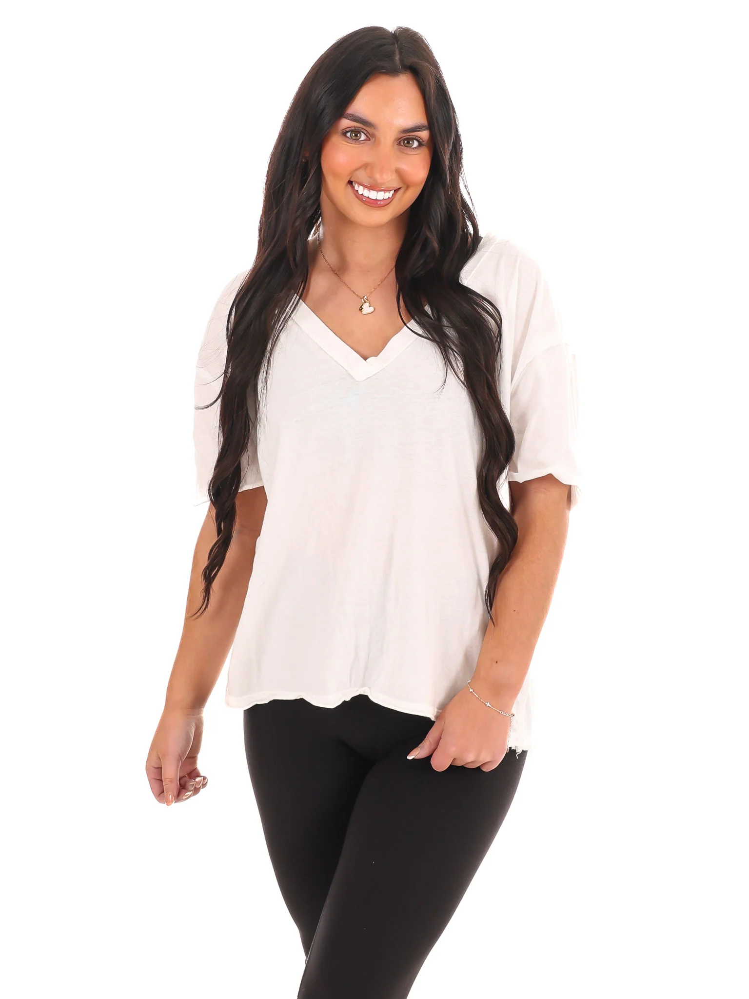 Free People Nina V-Neck Tee - Image 6